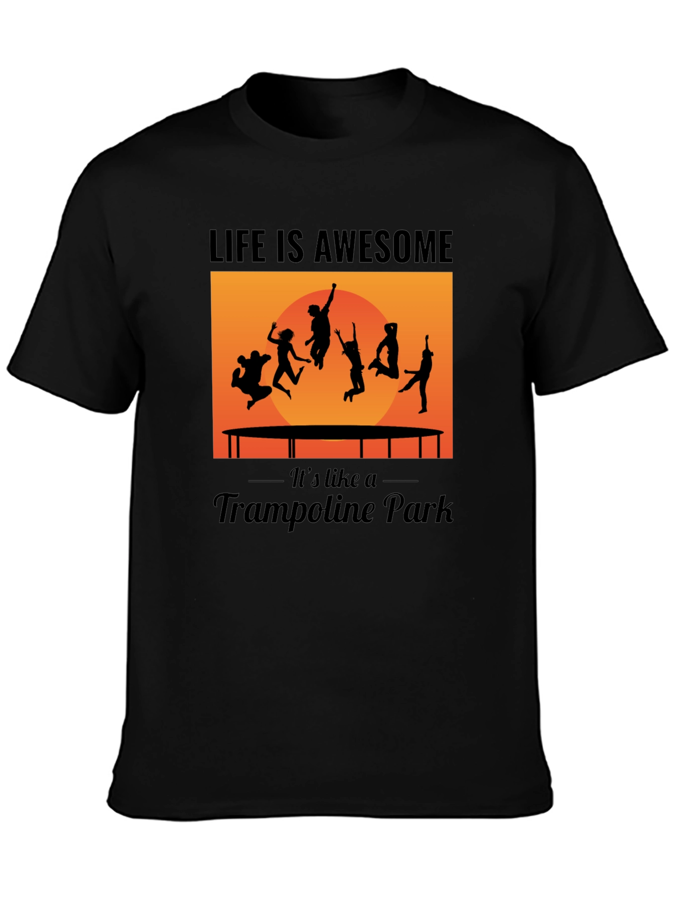 Awesome Trampoline Park Life Graphic Tee
