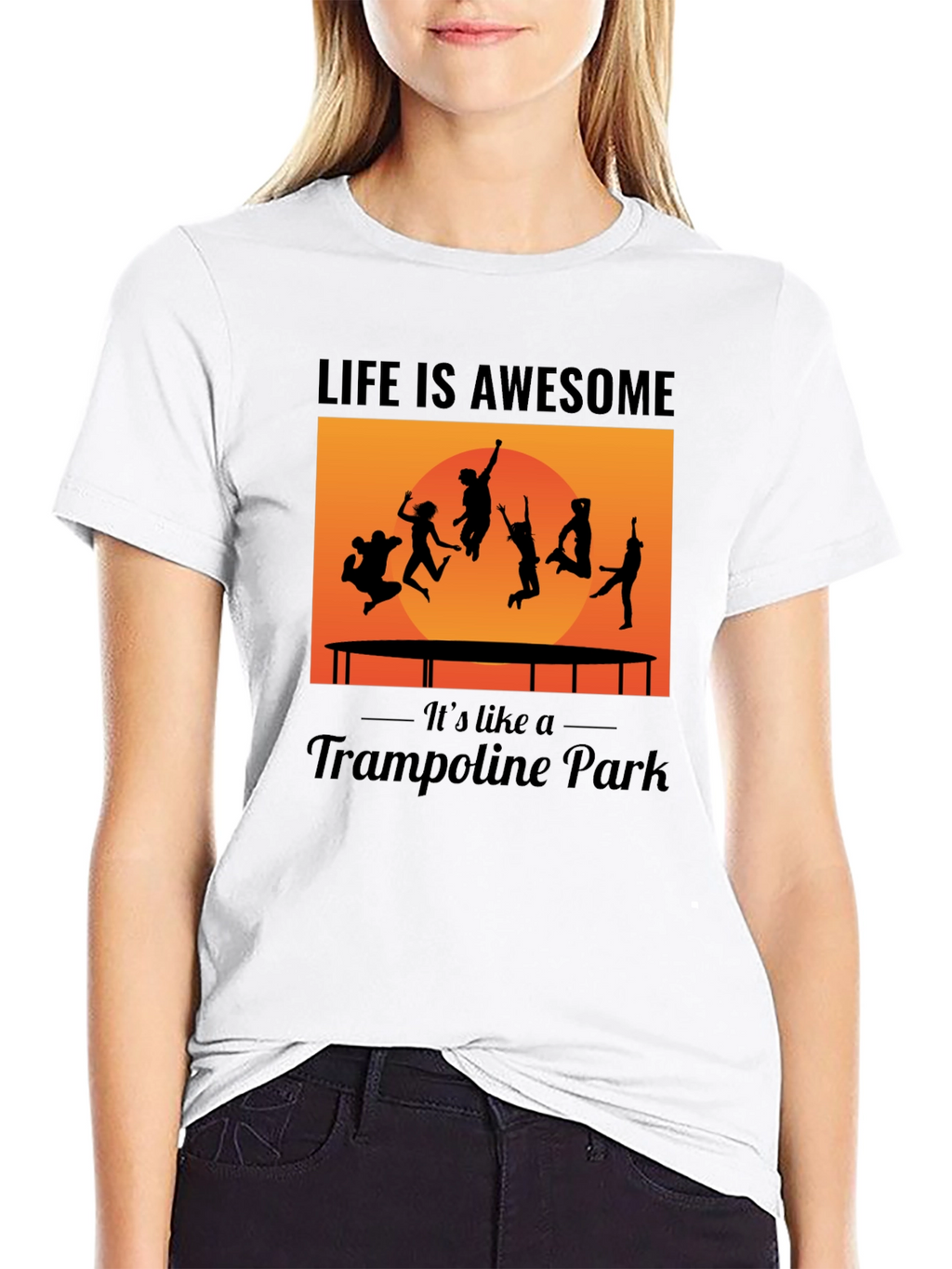 Awesome Trampoline Park Life Graphic Tee