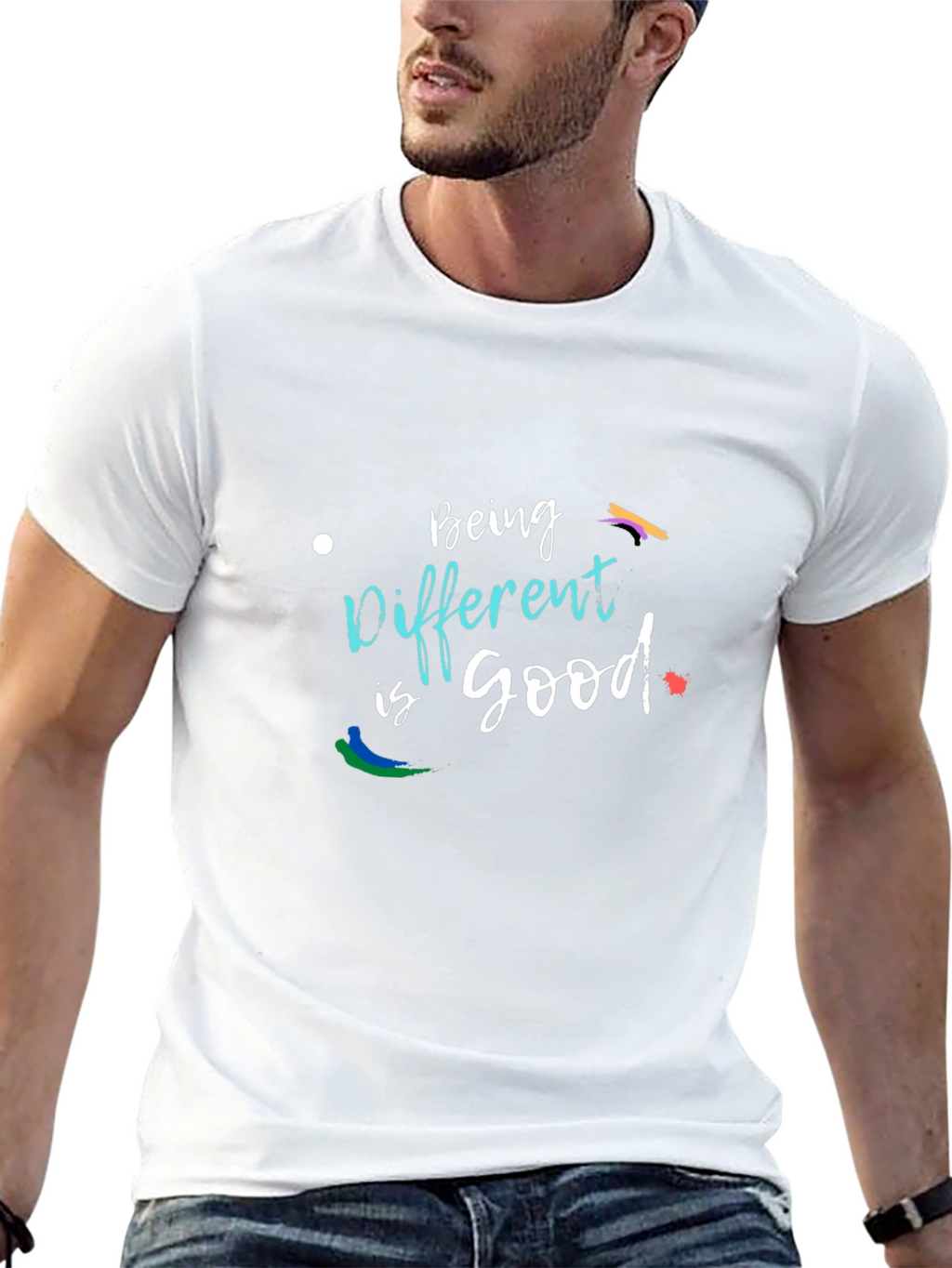 Being Different is Good - Black T-Shirt