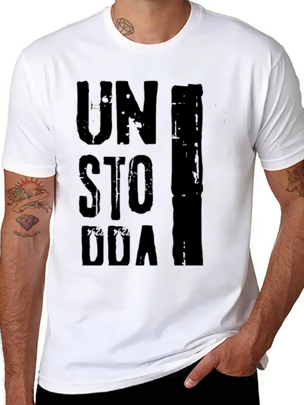 Unstoppable Graphic Print Black T-Shirt