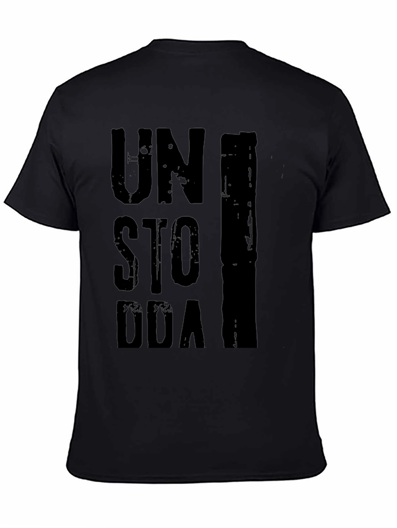 Unstoppable Graphic Print Black T-Shirt