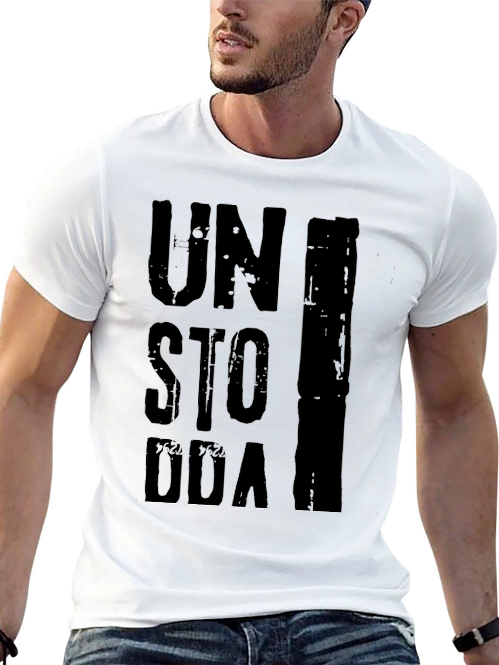 Unstoppable Graphic Print Black T-Shirt