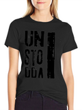 Unstoppable Graphic Print Black T-Shirt