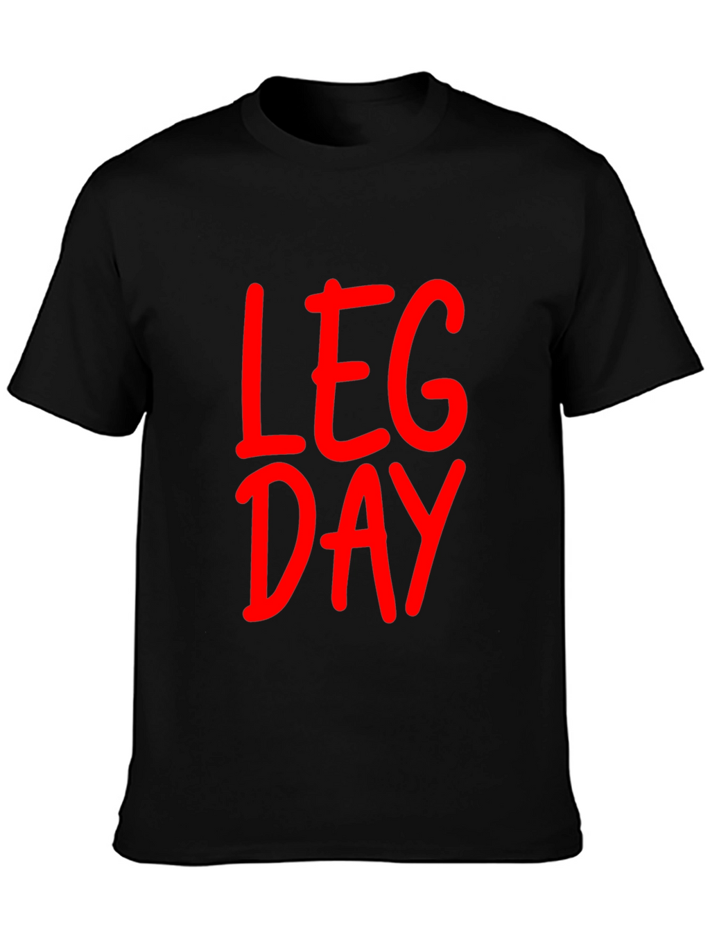 Leg Day Black T-Shirt - Gym Workout Apparel