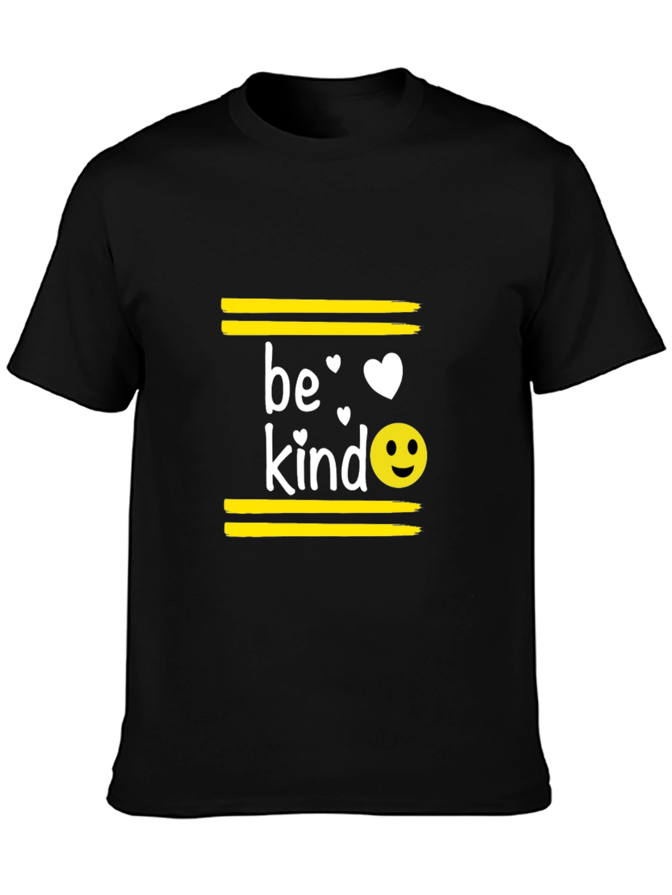 Be Kind Graphic Tee - Positive Message Black T-Shirt