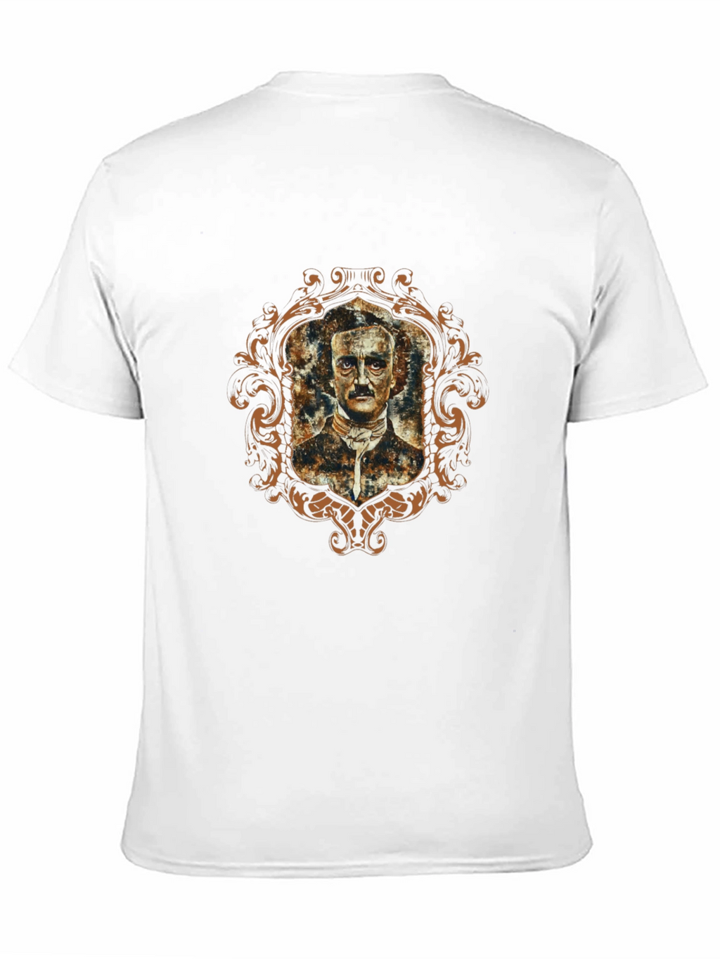 Edgar Allan Poe Portrait Graphic T-Shirt - Black