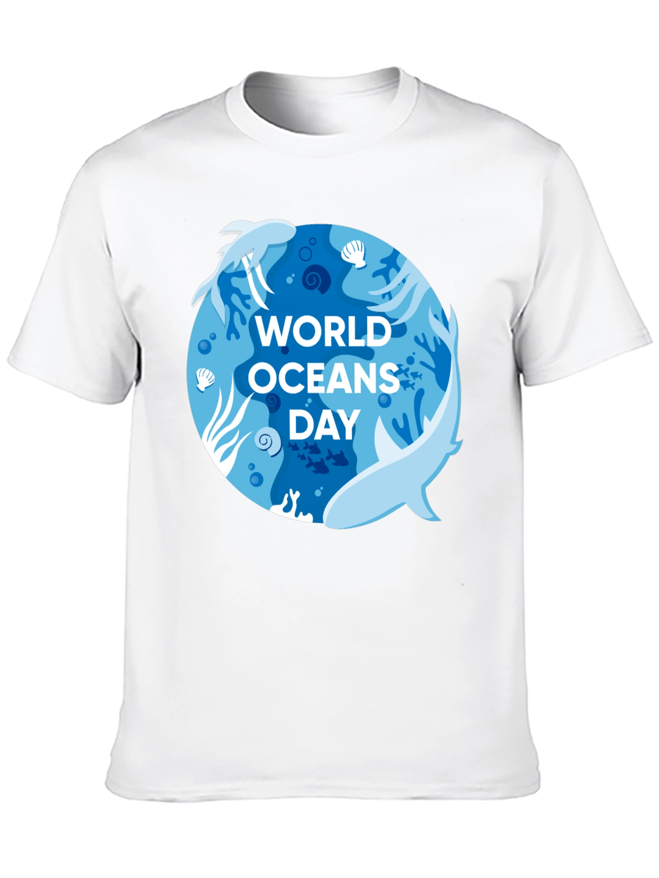 World Oceans Day T-Shirt - Shark Design