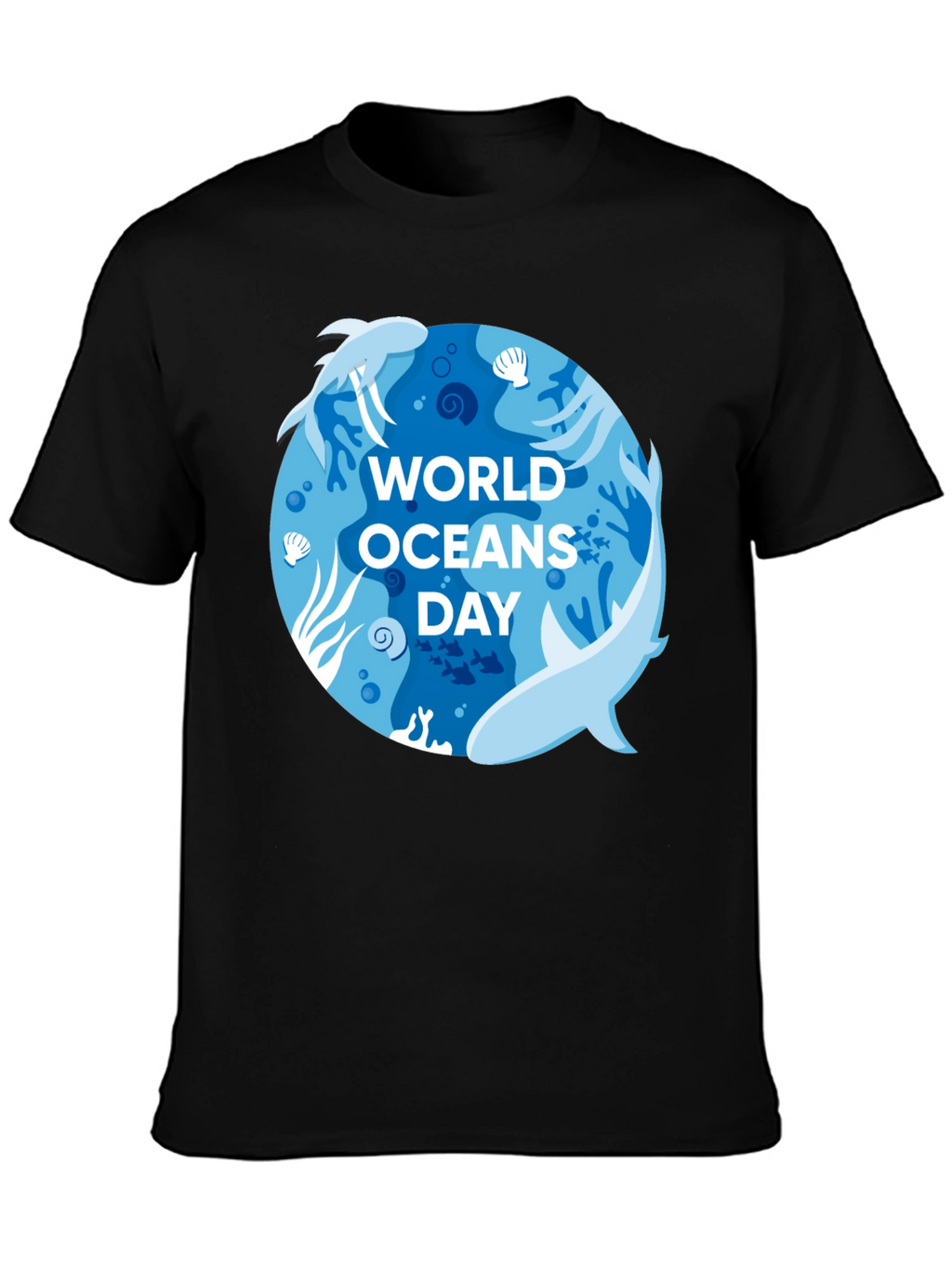 World Oceans Day T-Shirt - Shark Design