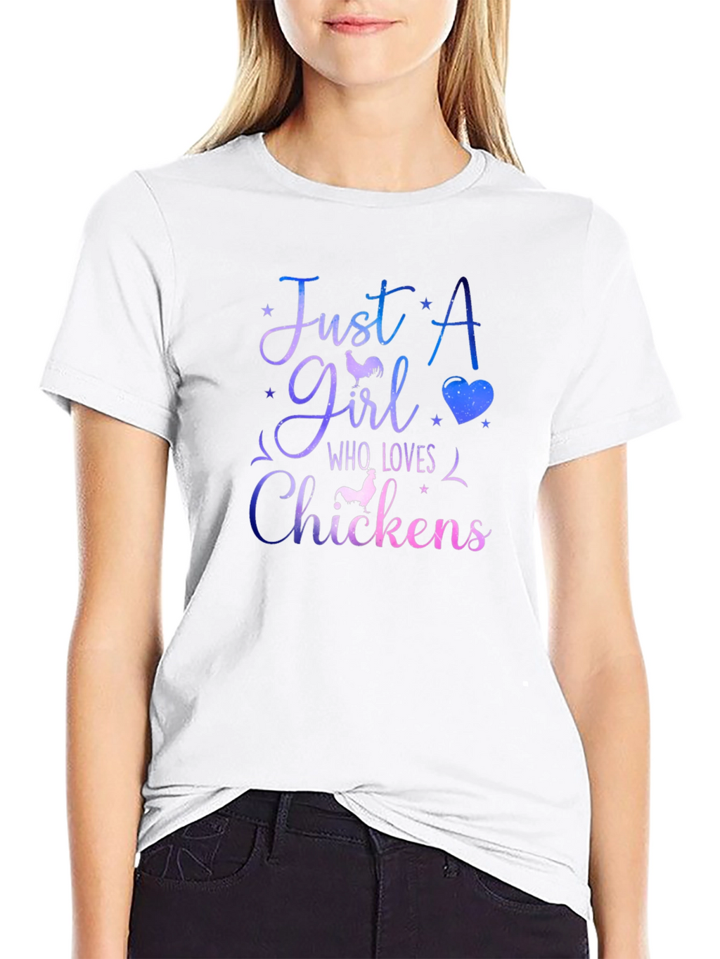 Just a Girl Who Loves Chickens T-Shirt