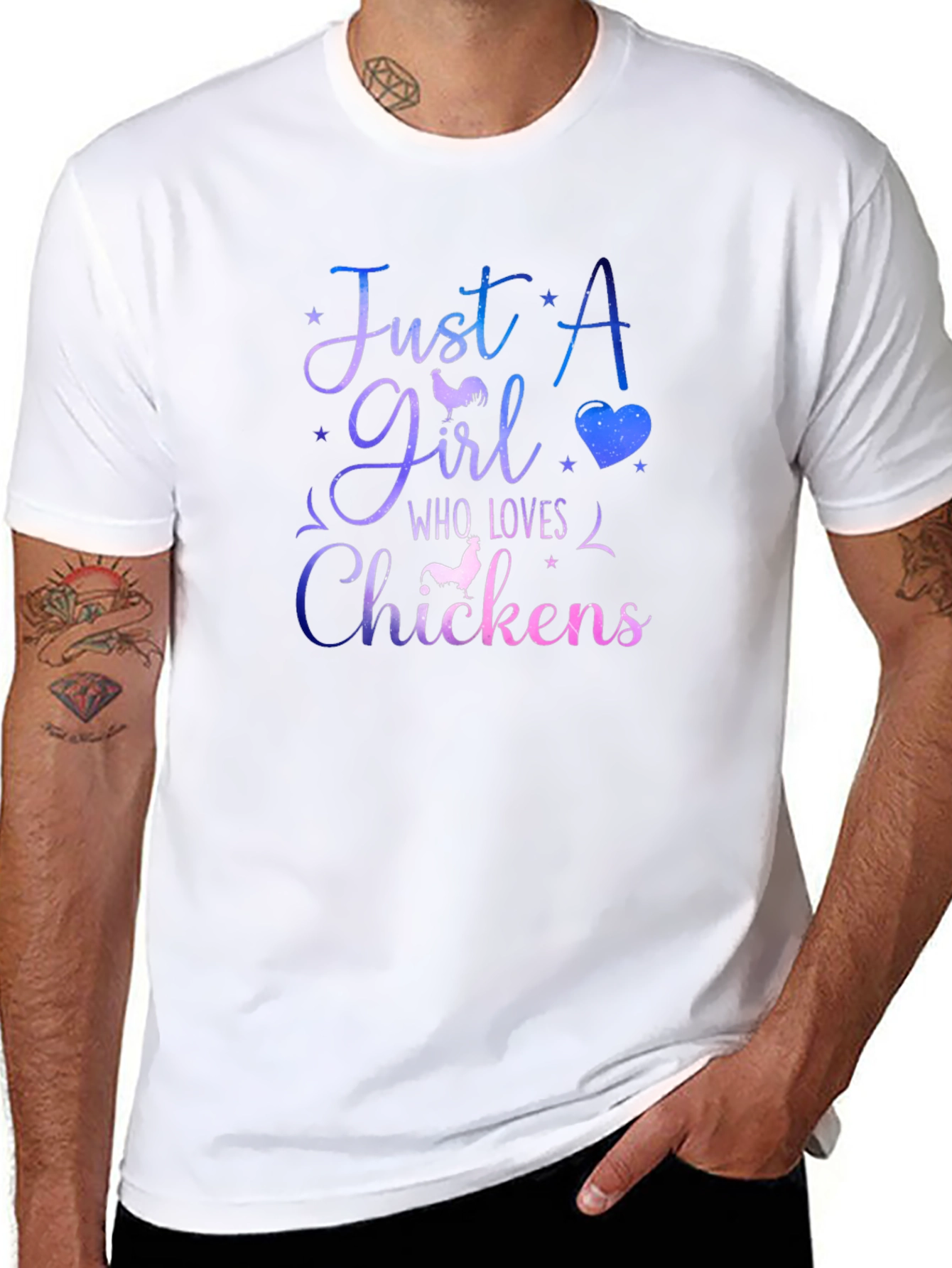 Just a Girl Who Loves Chickens T-Shirt