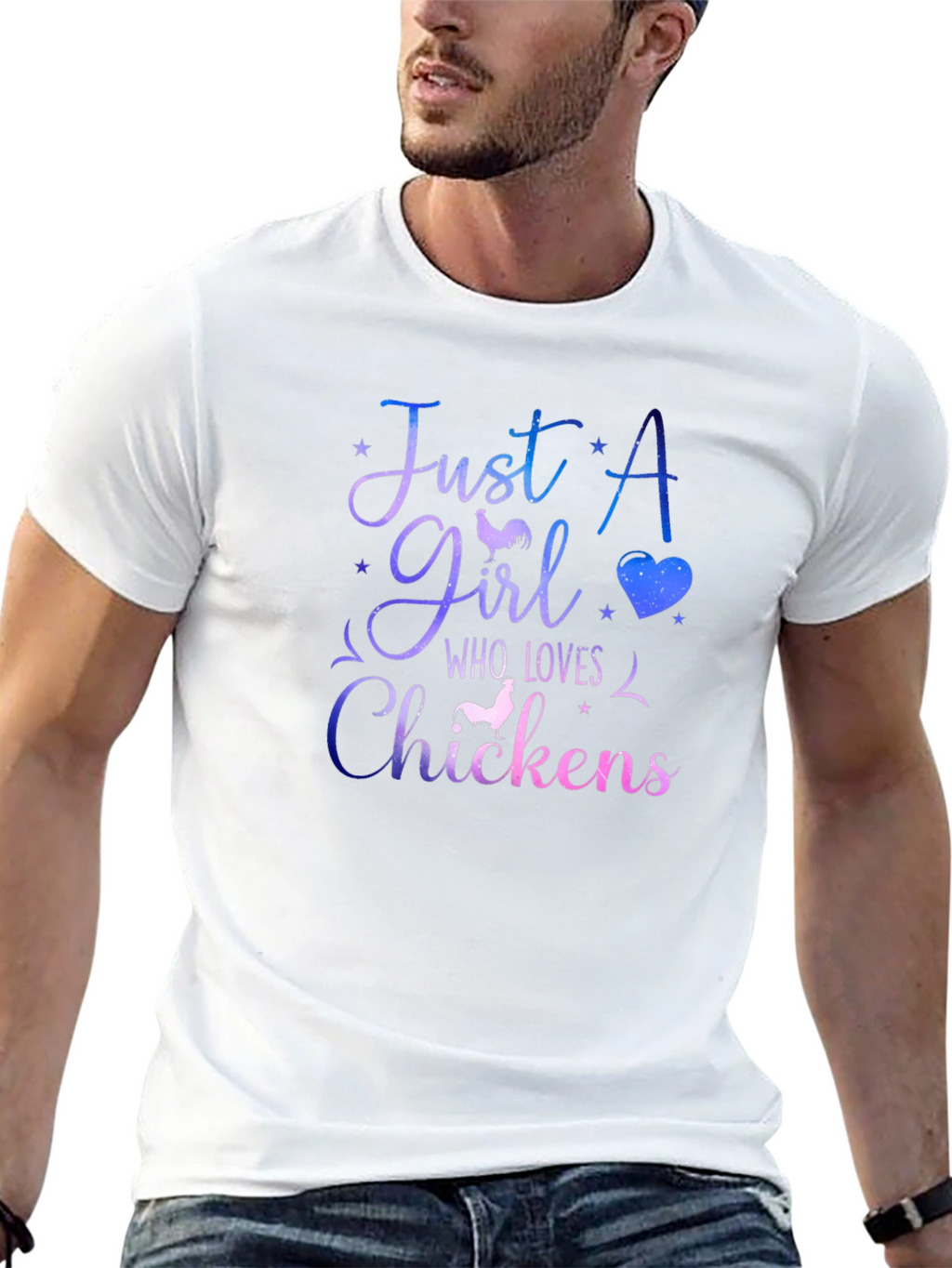 Just a Girl Who Loves Chickens T-Shirt
