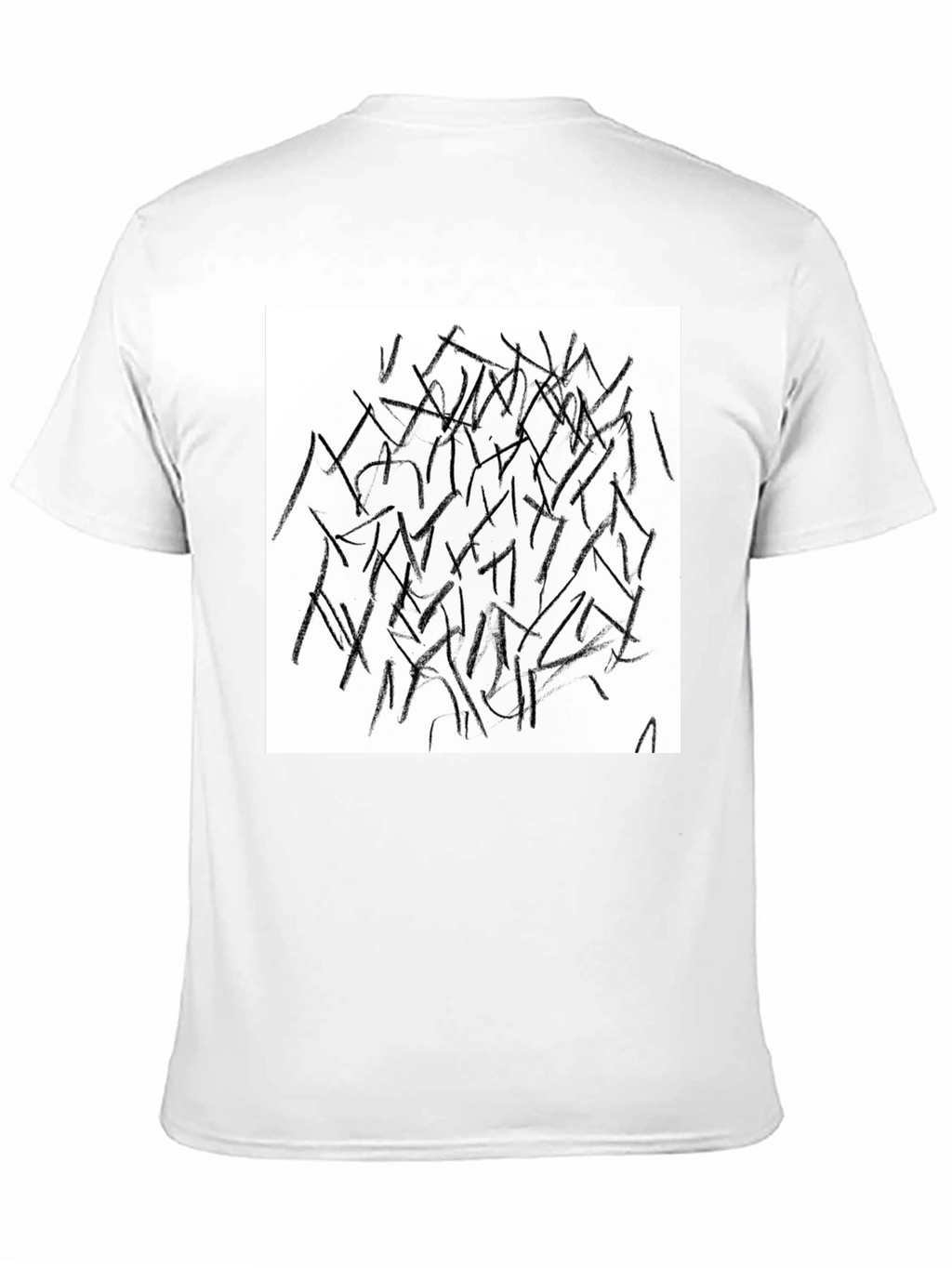 Abstract Lines Black T-Shirt
