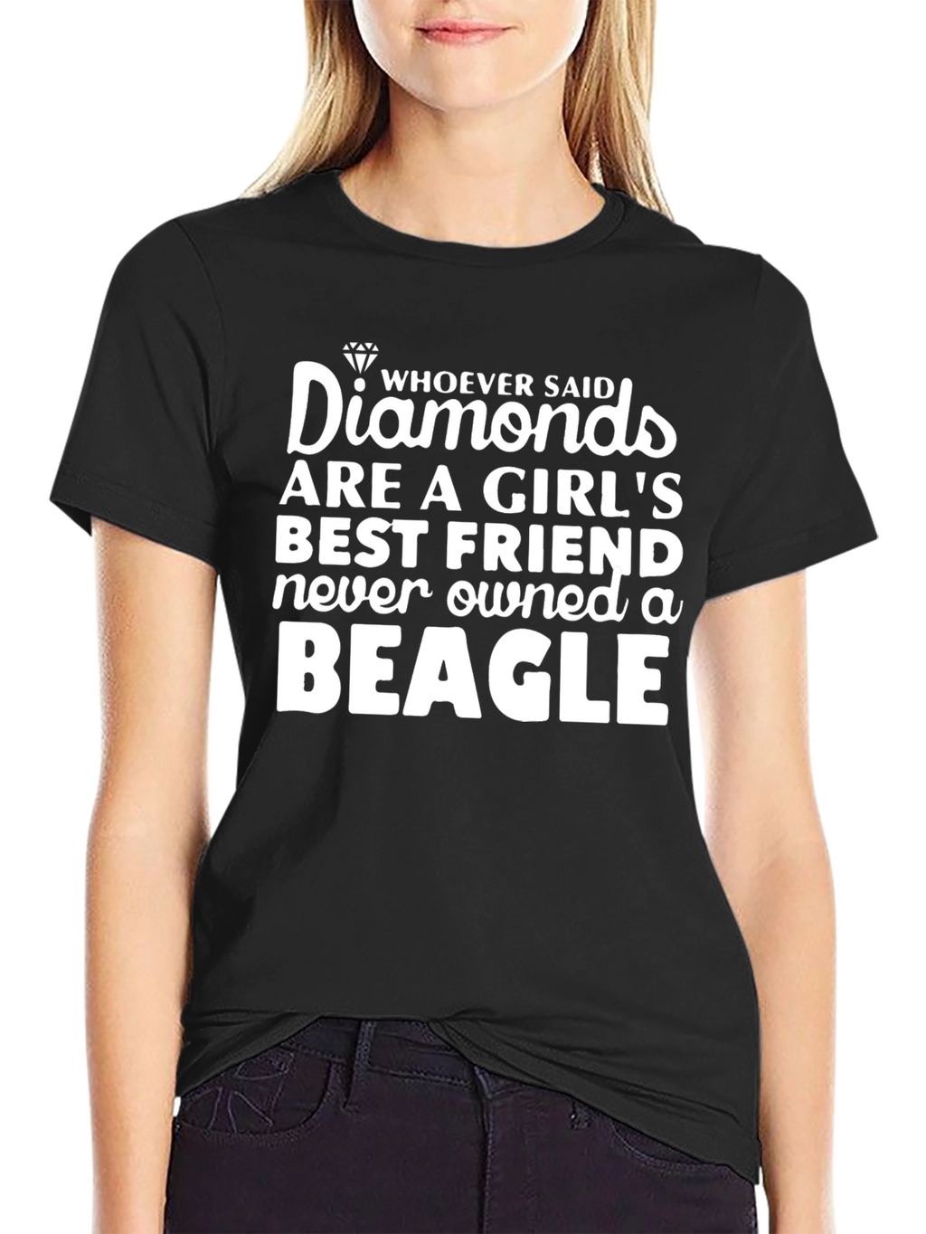 Diamonds & Beagles Graphic Tee
