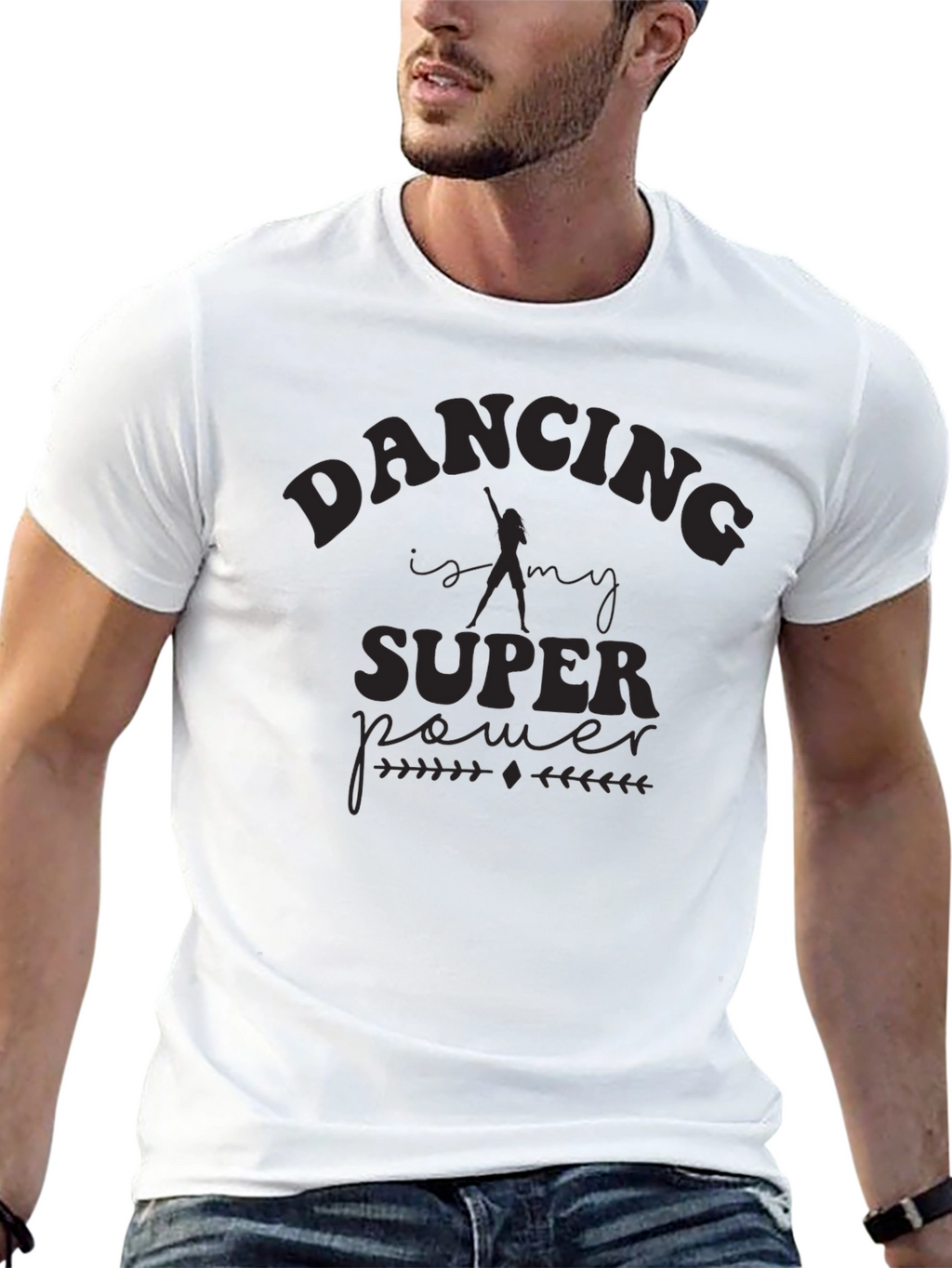 Dancing Is My Superpower Black T-Shirt
