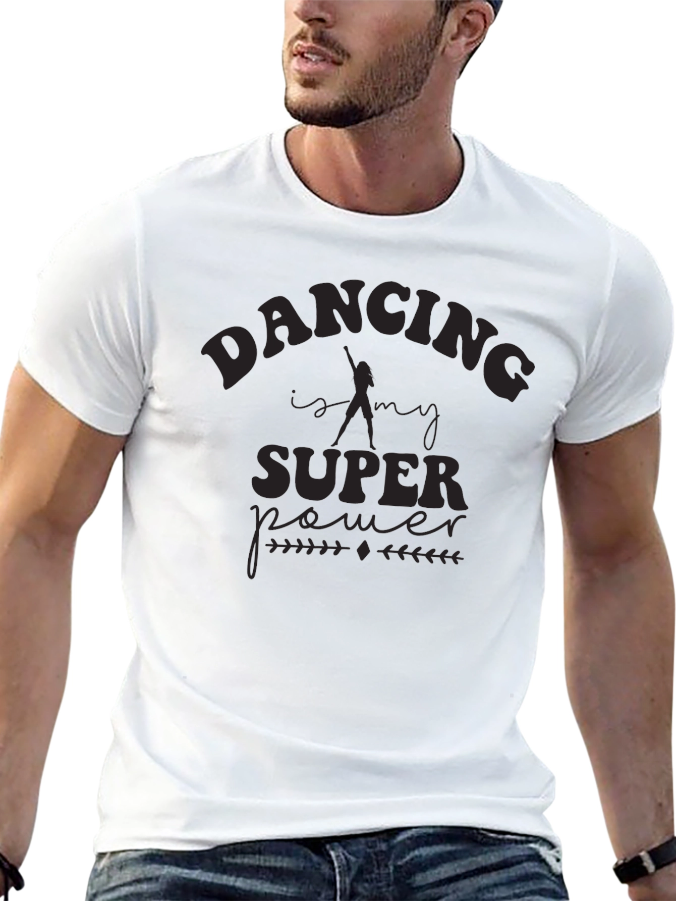 Dancing Is My Superpower Black T-Shirt