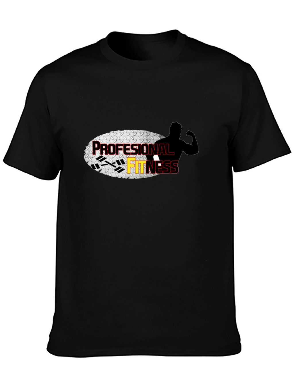 Profesional Fitness Black T-Shirt