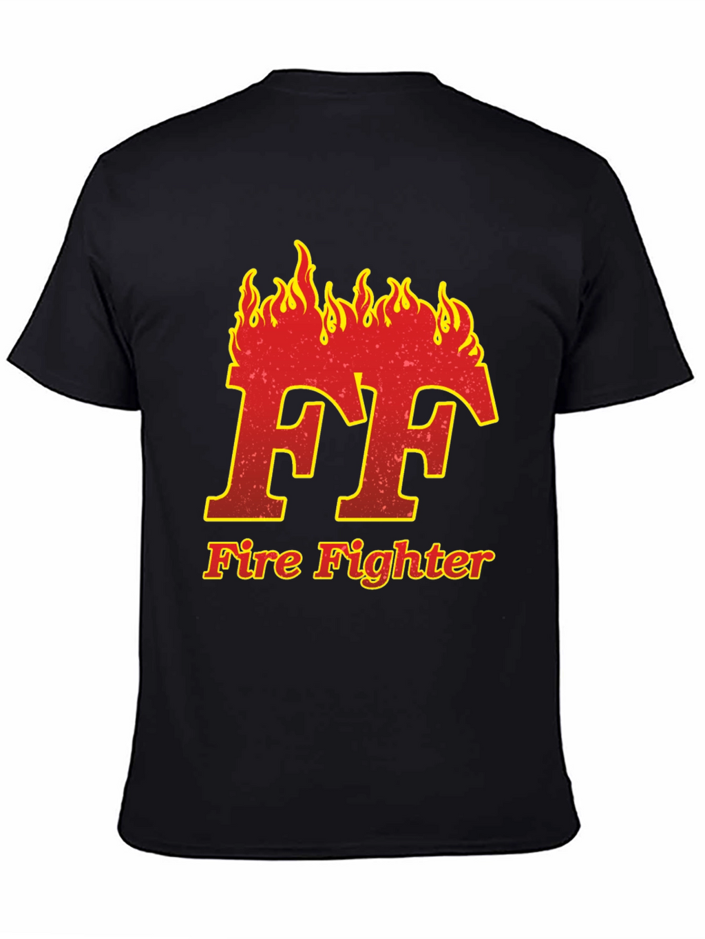 Firefighter FF Flame Graphic T-Shirt