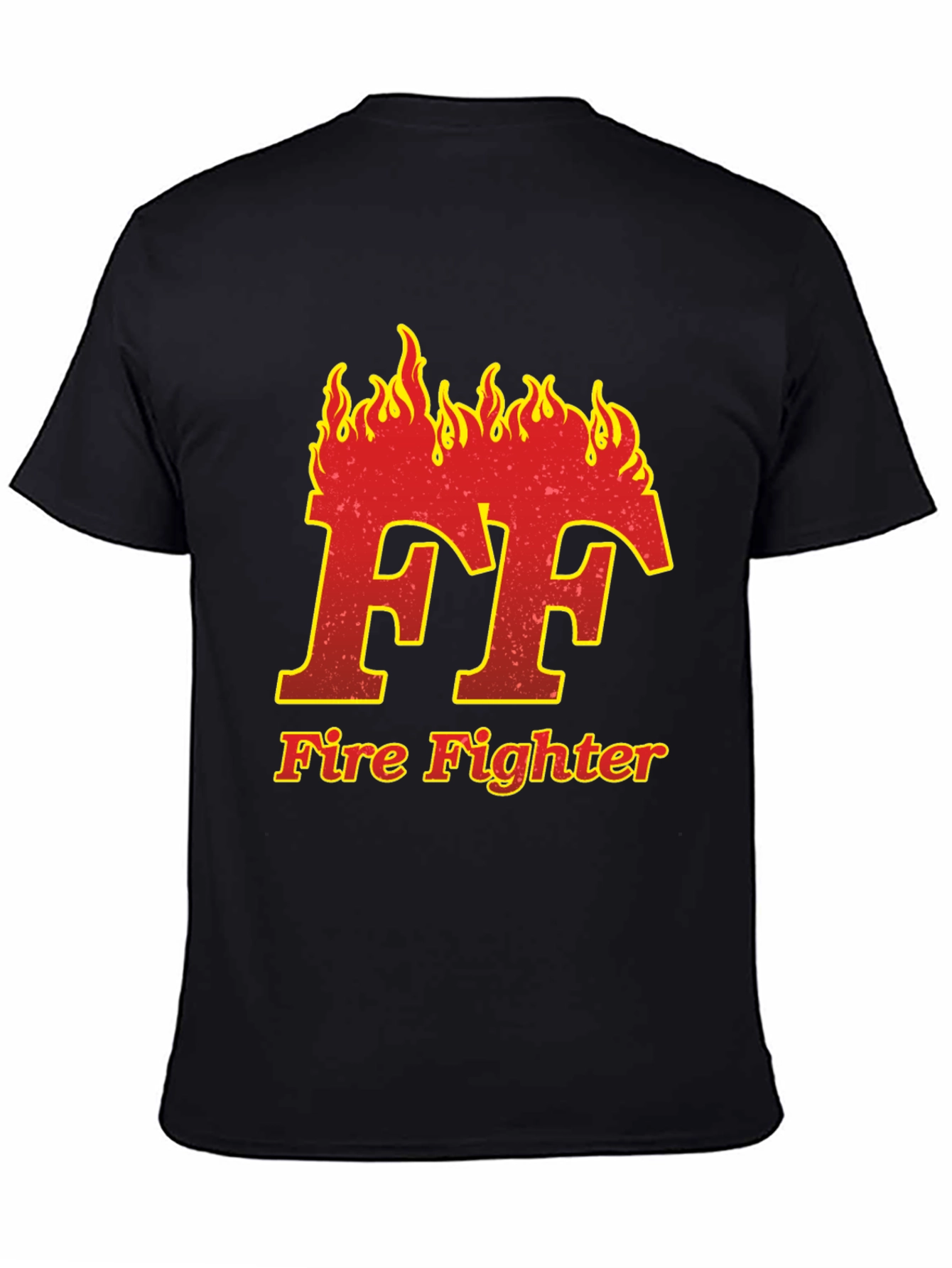 Firefighter FF Flame Graphic T-Shirt
