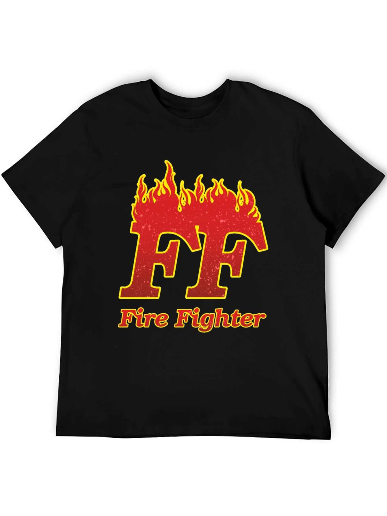 Firefighter FF Flame Graphic T-Shirt
