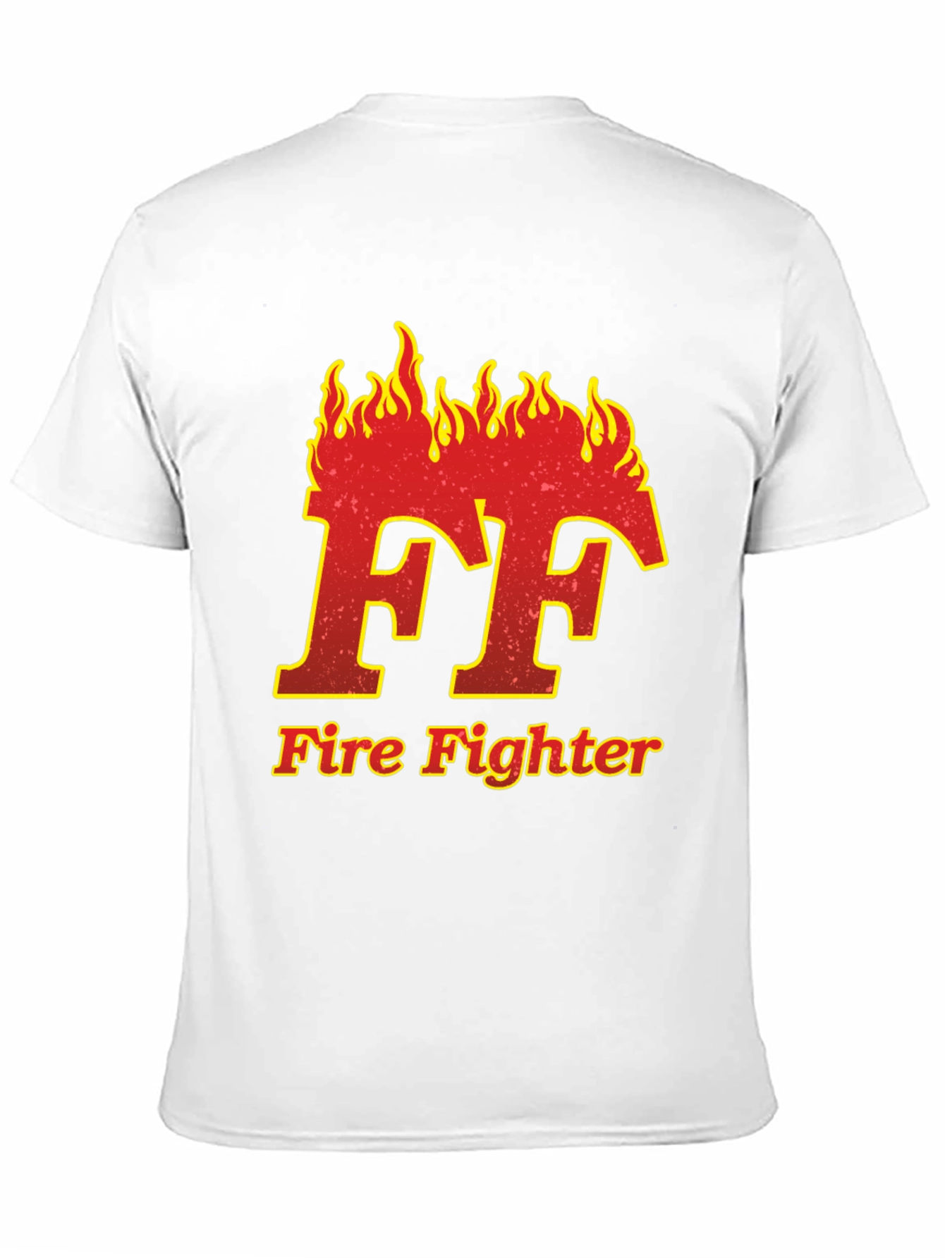 Firefighter FF Flame Graphic T-Shirt