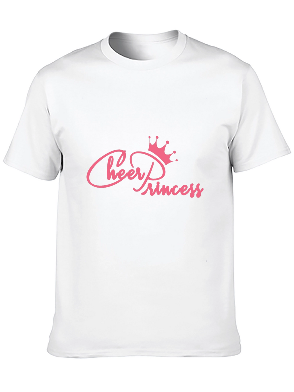 Cheer Princess Pink Graphic Print T-Shirt