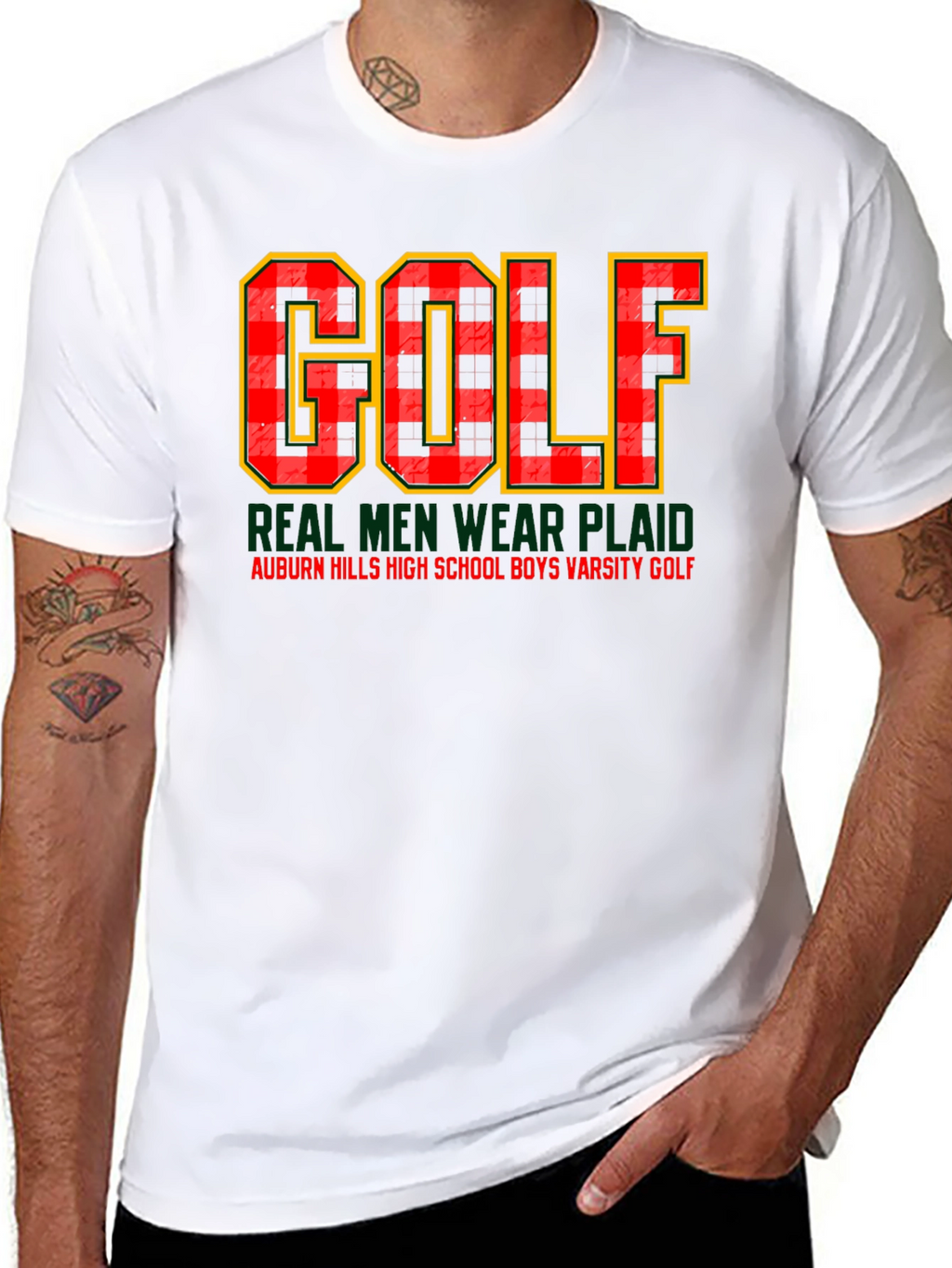 GOLF Plaid T-Shirt - Auburn Hills Varsity