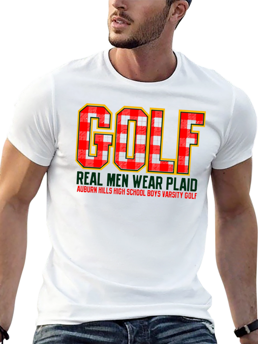 GOLF Plaid T-Shirt - Auburn Hills Varsity