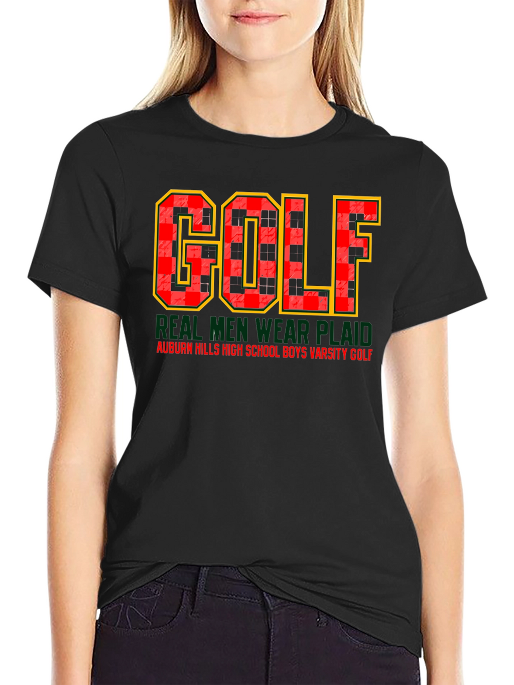 GOLF Plaid T-Shirt - Auburn Hills Varsity