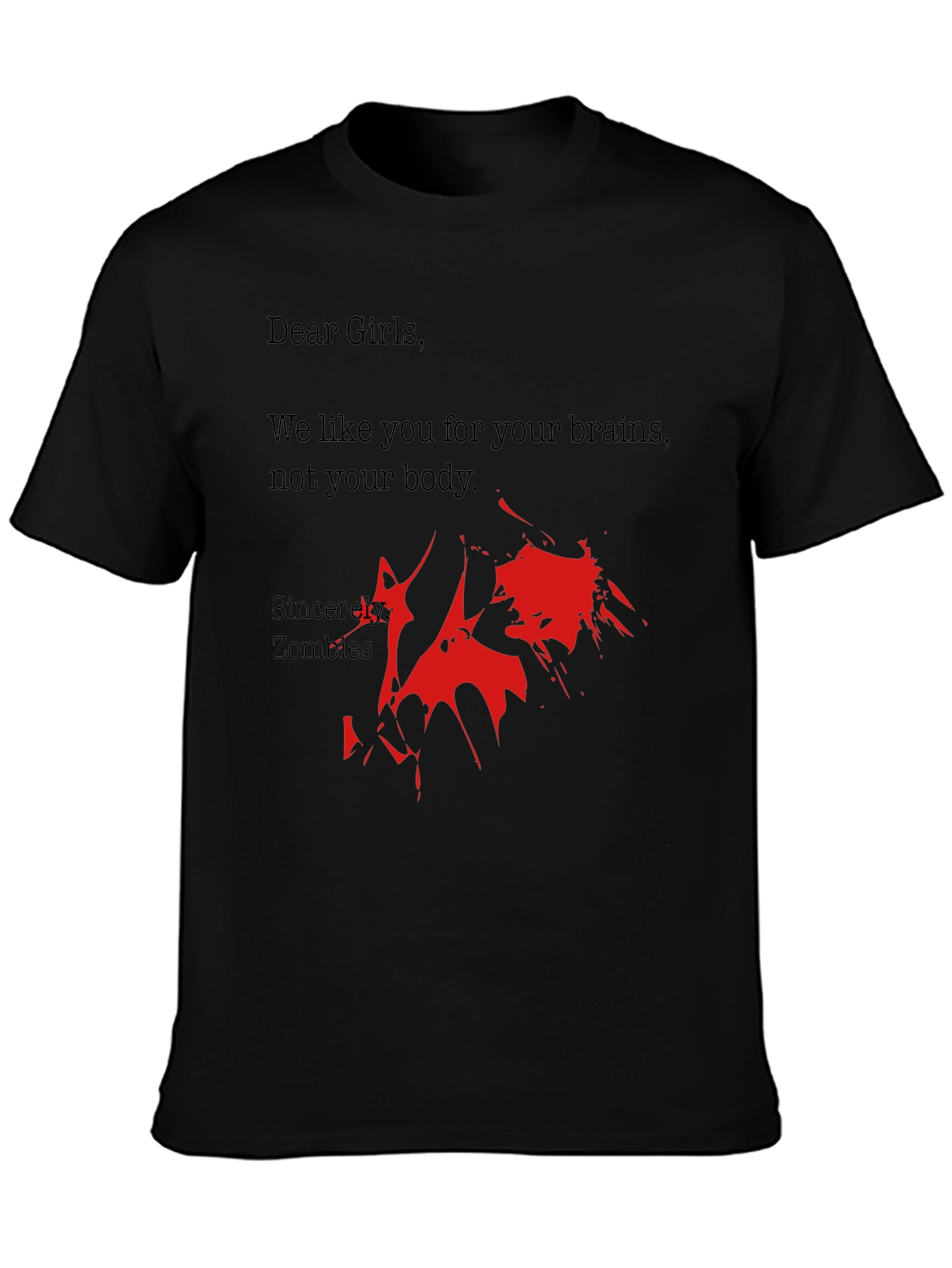 Zombie Brains T-Shirt - Funny Zombie Gift
