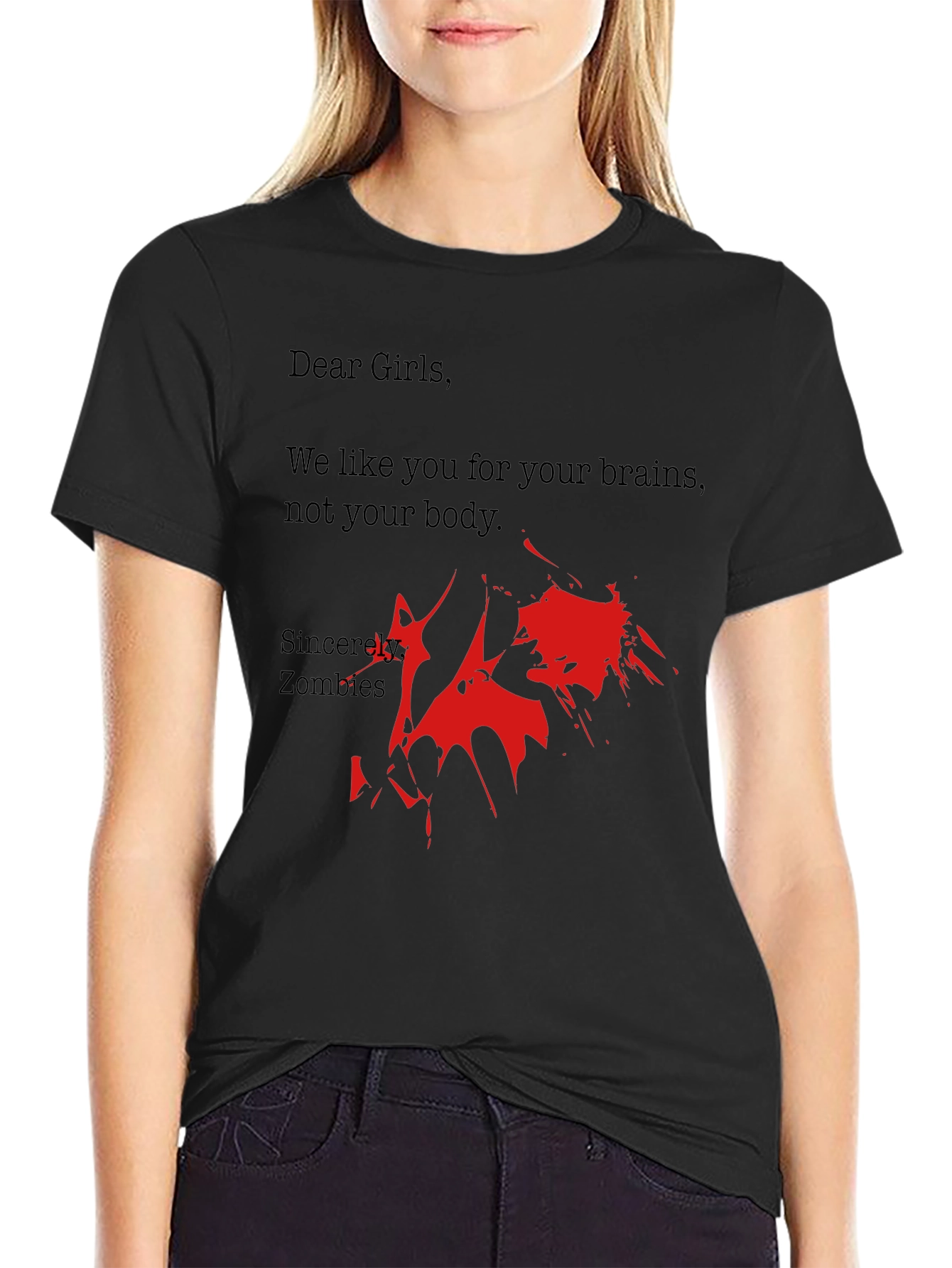 Zombie Brains T-Shirt - Funny Zombie Gift