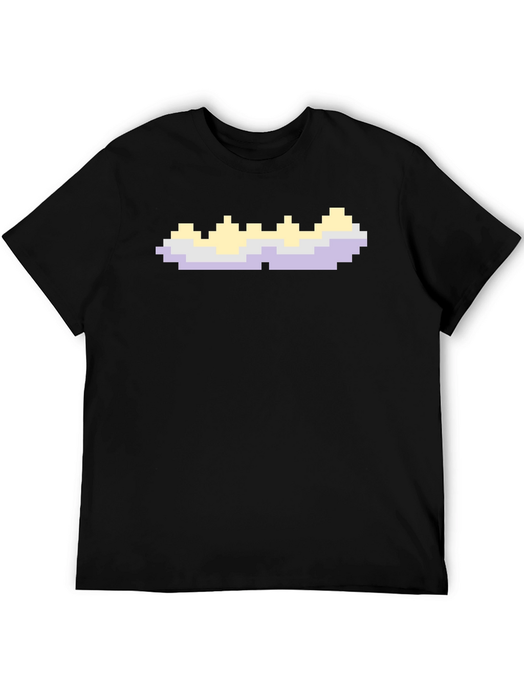 Pixel Cloud Graphic T-Shirt - Retro Gaming Style