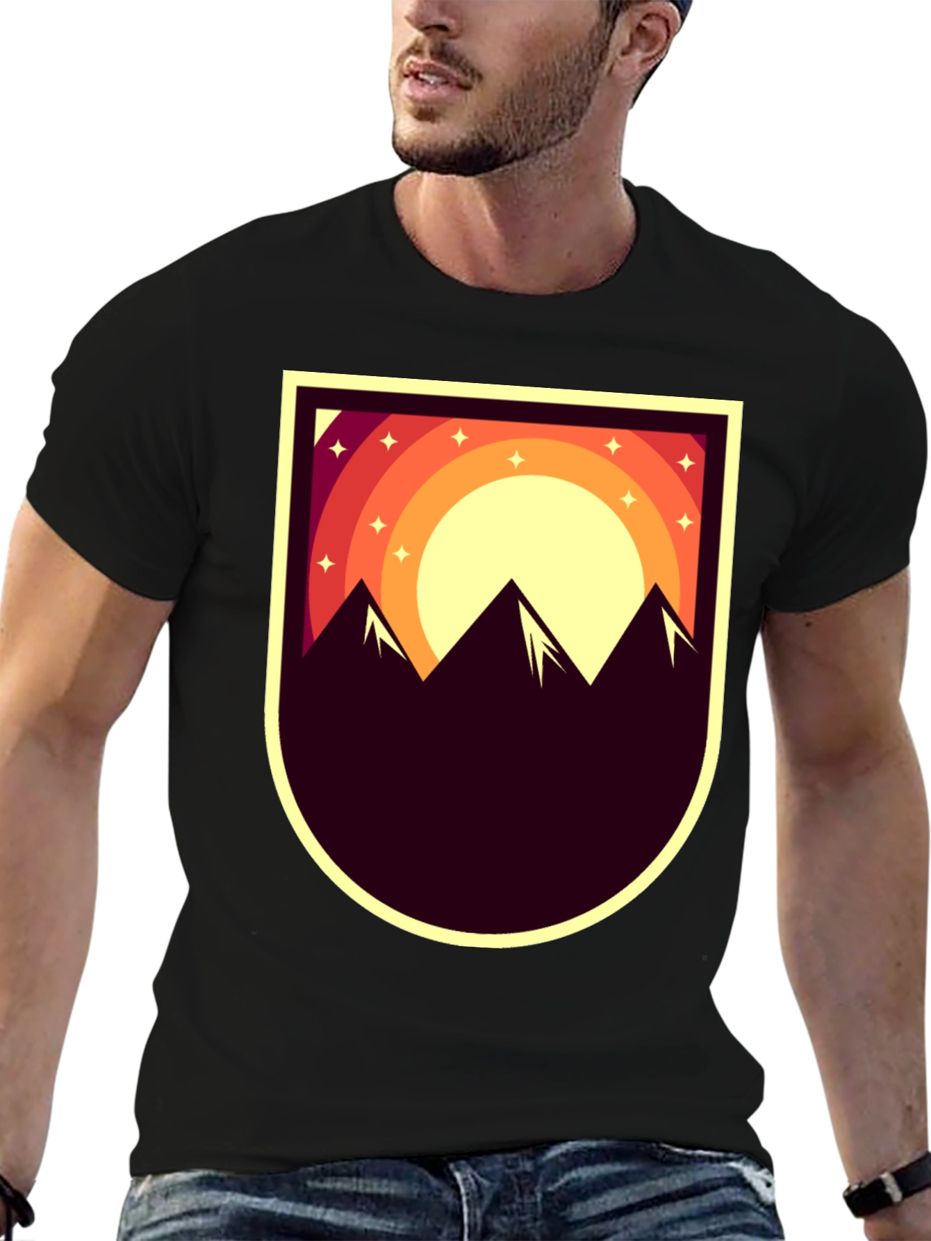 Mountain Sunset Graphic Tee - Adventure Style