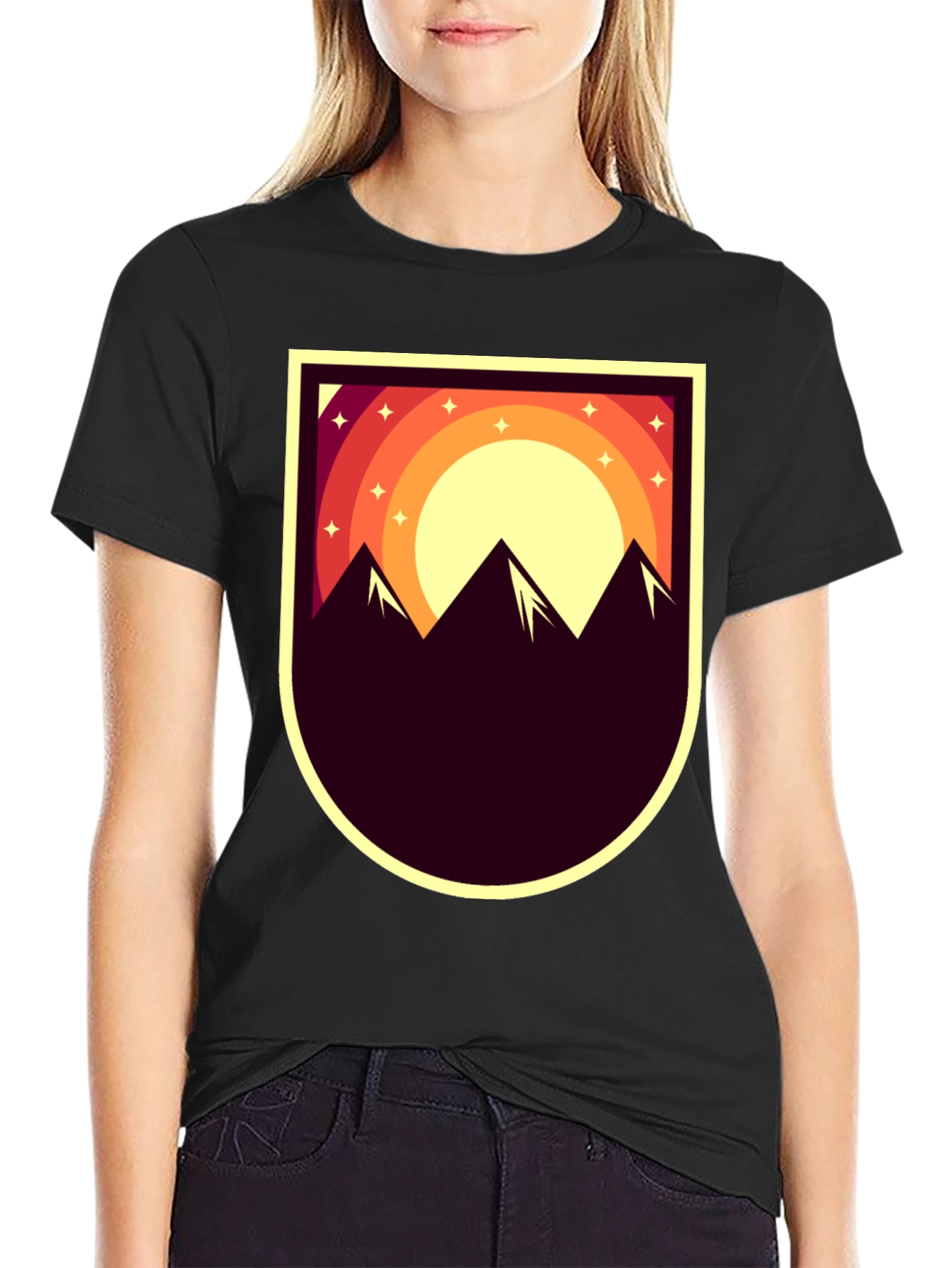 Mountain Sunset Graphic Tee - Adventure Style