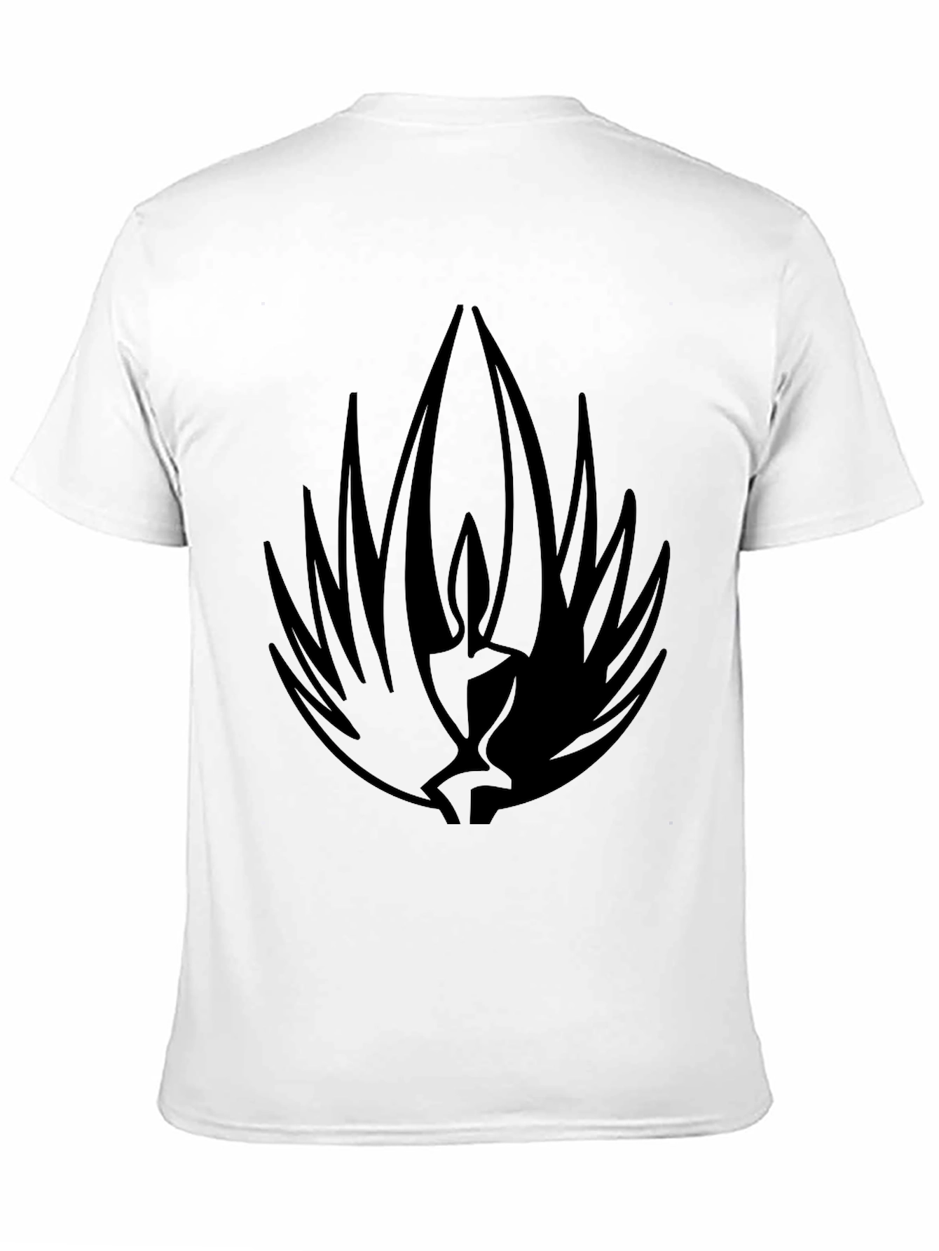 Mens Black T-Shirt with Abstract Graphic