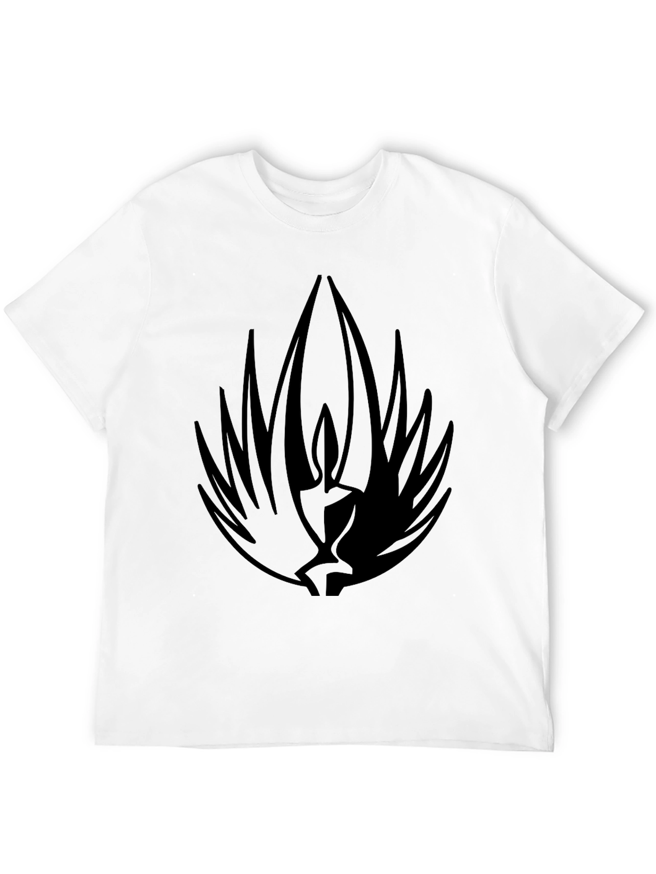 Mens Black T-Shirt with Abstract Graphic
