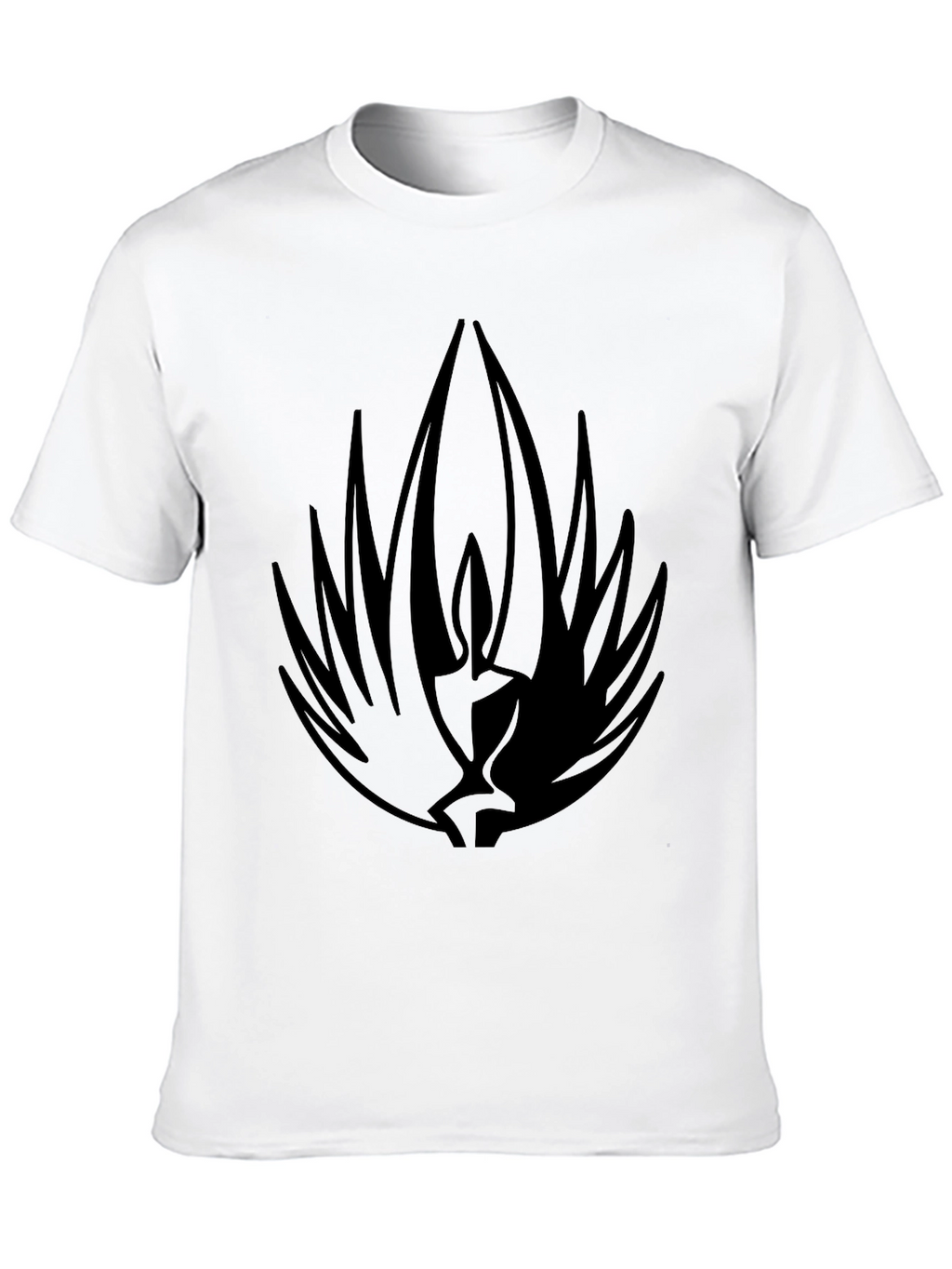 Mens Black T-Shirt with Abstract Graphic