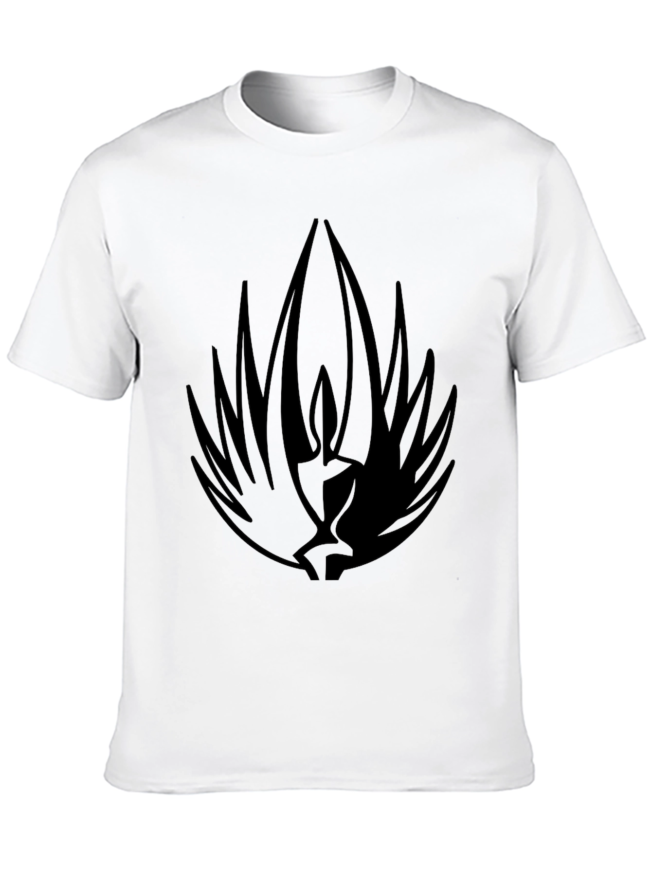 Mens Black T-Shirt with Abstract Graphic