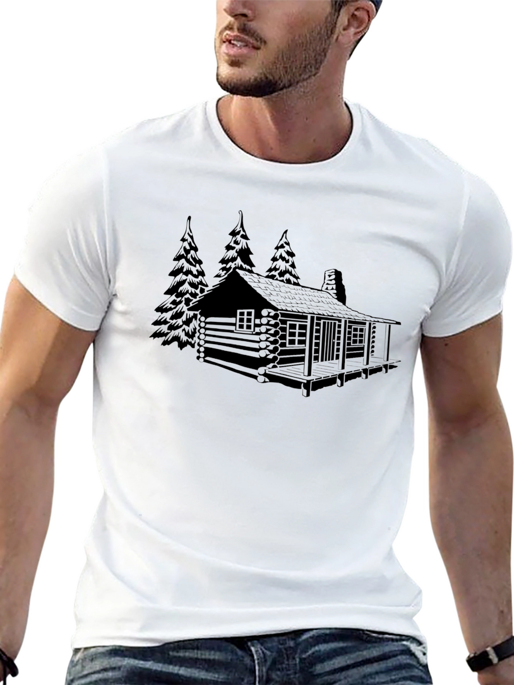 Cabin in the Woods Graphic Tee - Black