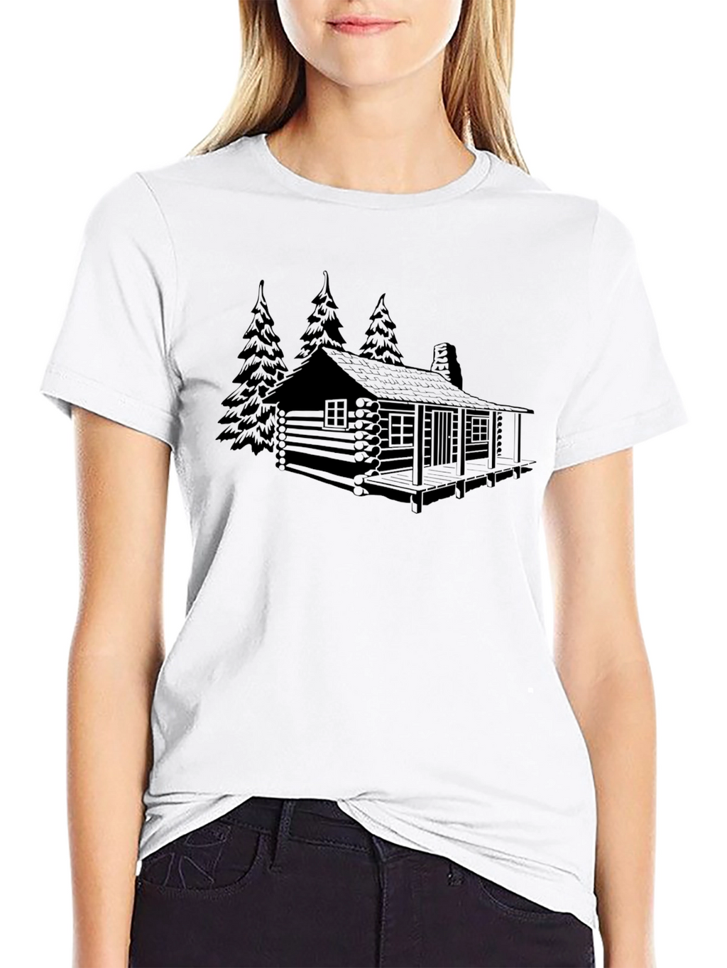 Cabin in the Woods Graphic Tee - Black