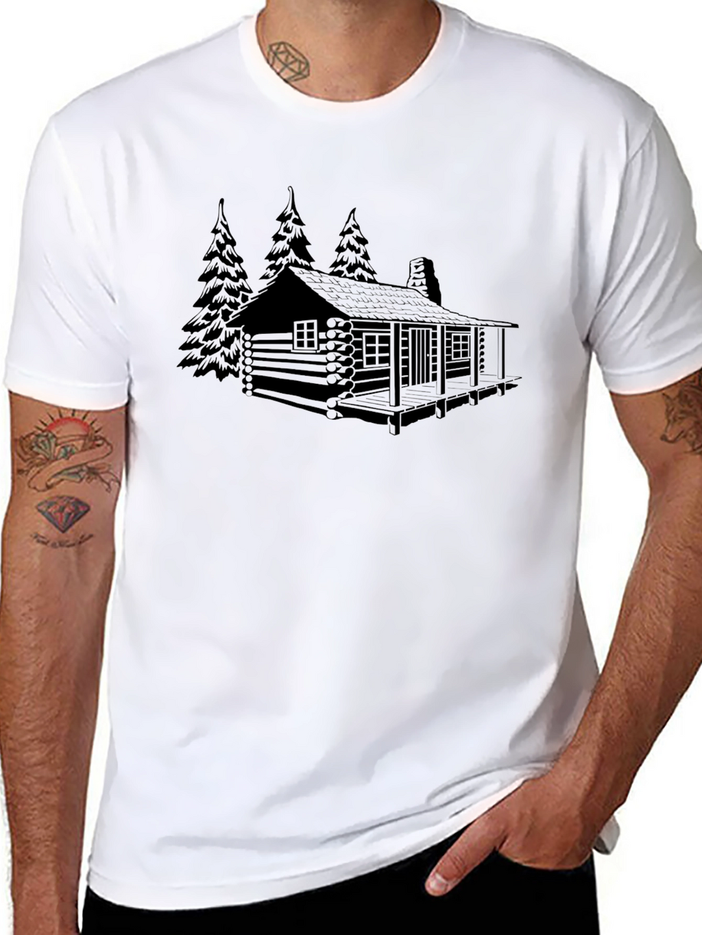 Cabin in the Woods Graphic Tee - Black