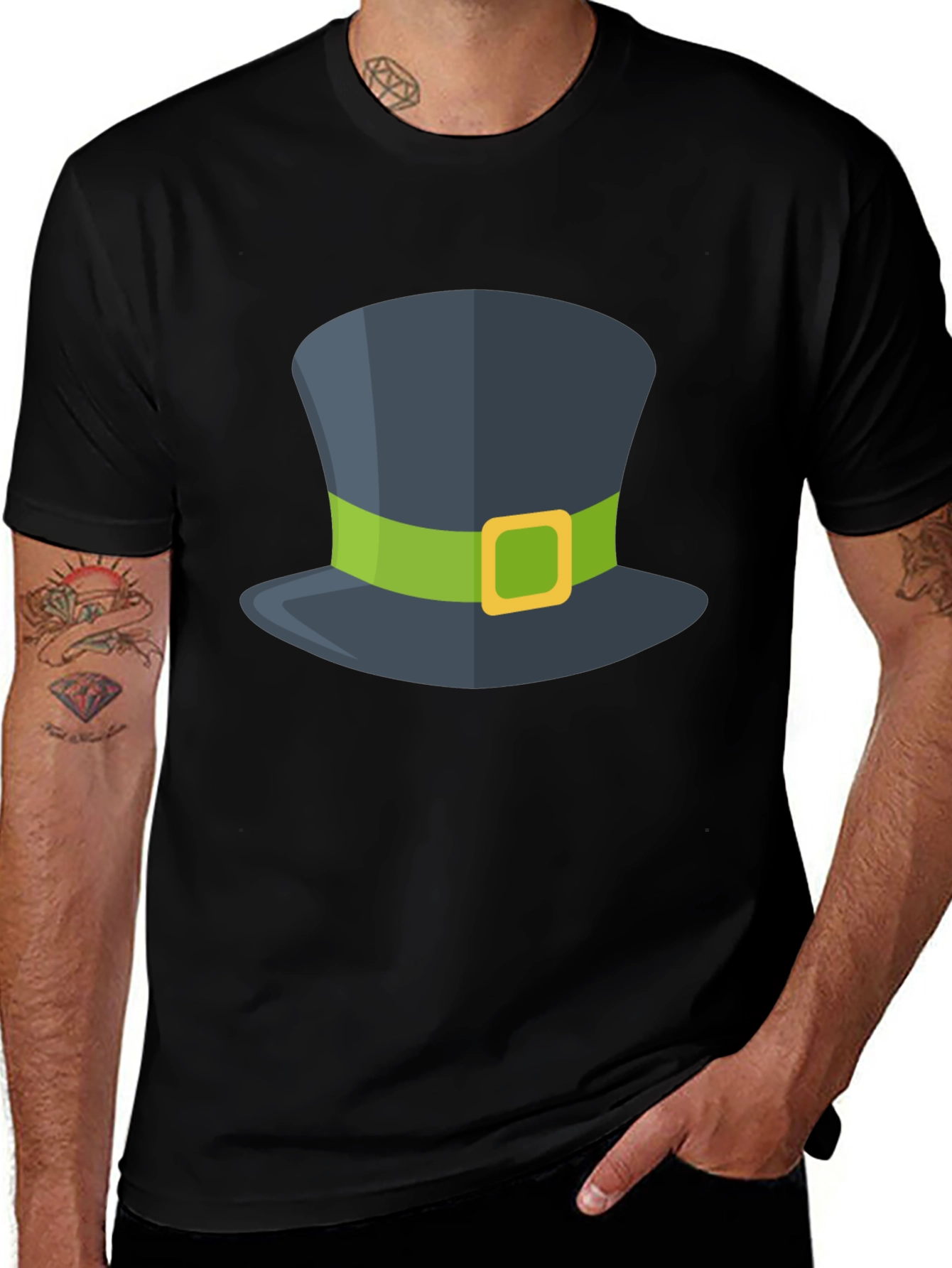 St. Patricks Day Top Hat Graphic Tee