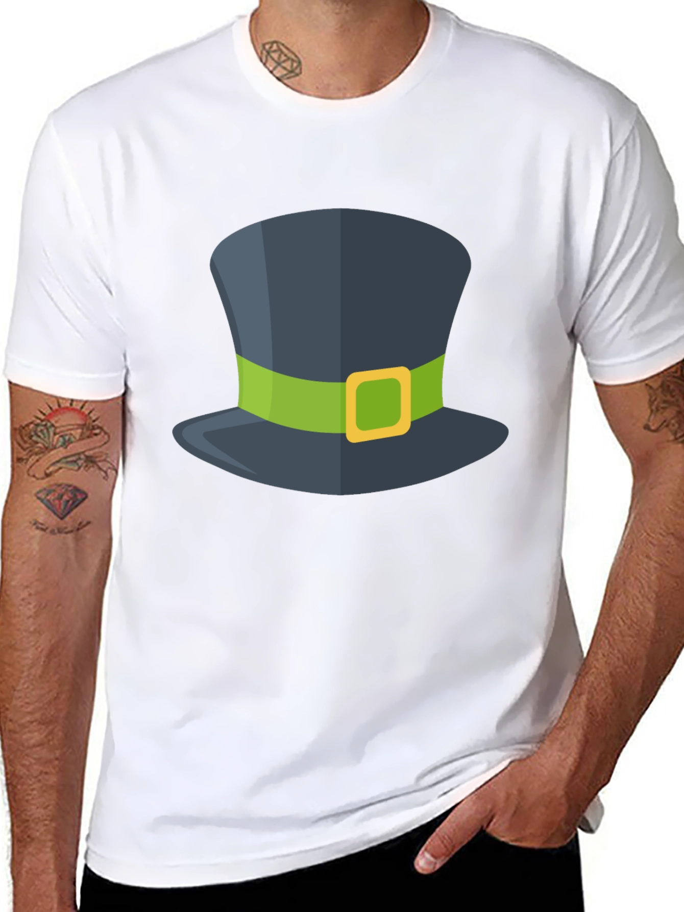 St. Patricks Day Top Hat Graphic Tee