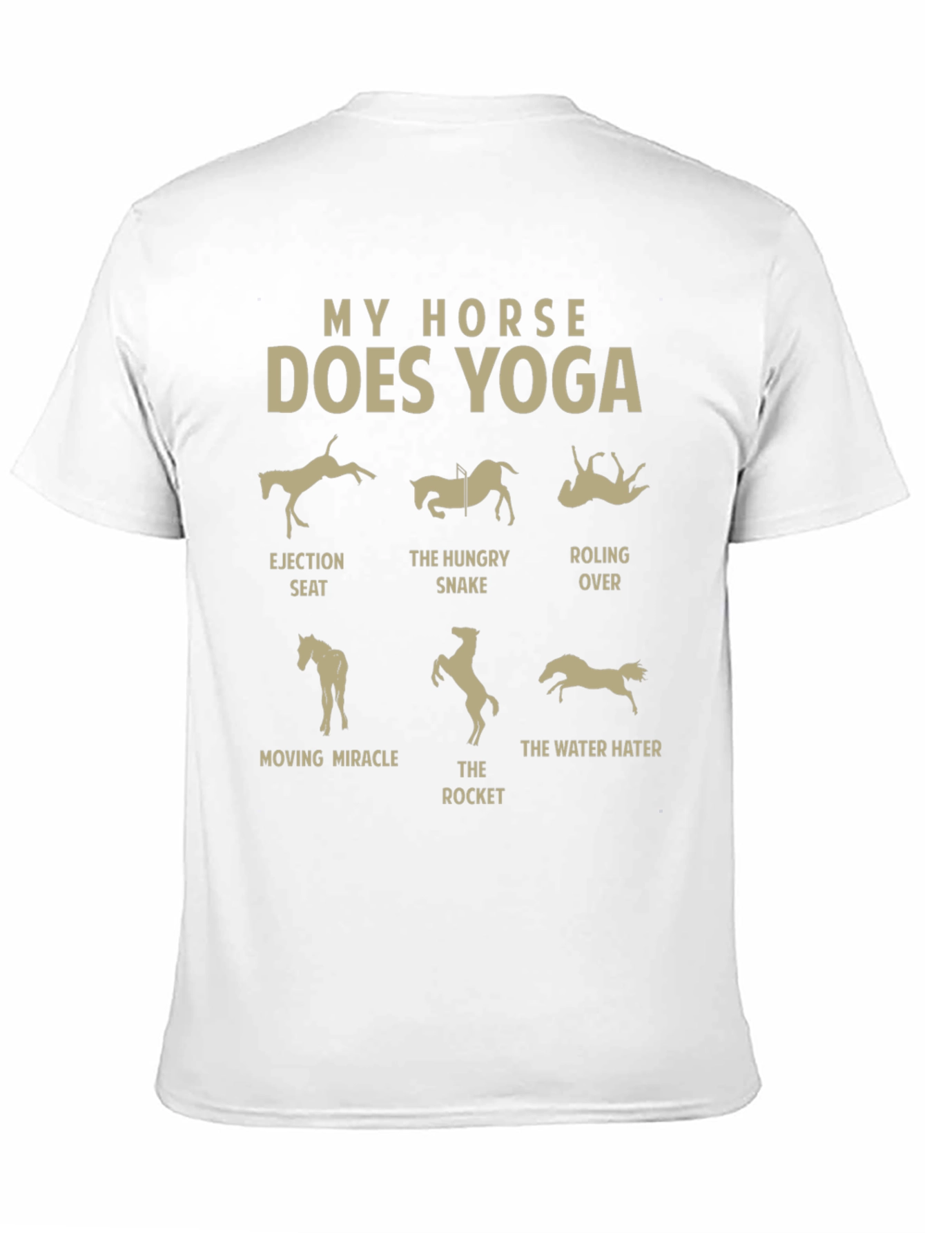 My Horse Does Yoga T-Shirt: Equestrian Funny Tee