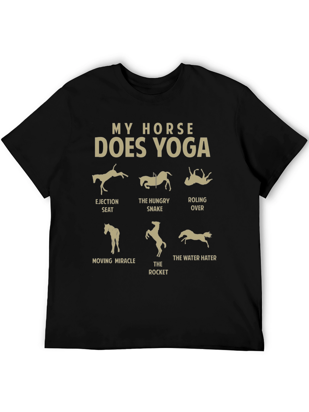 My Horse Does Yoga T-Shirt: Equestrian Funny Tee