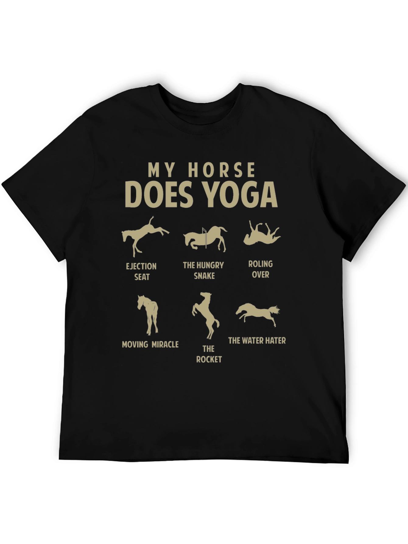My Horse Does Yoga T-Shirt: Equestrian Funny Tee
