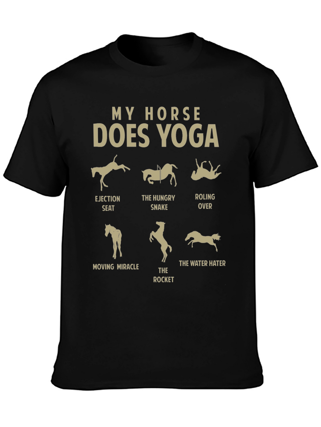 My Horse Does Yoga T-Shirt: Equestrian Funny Tee