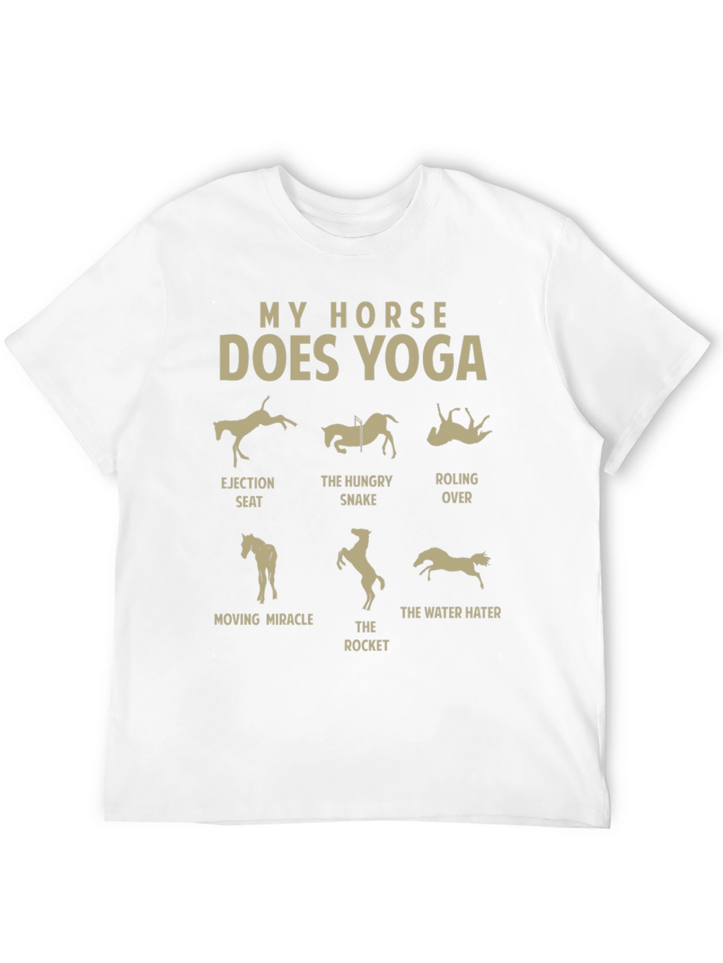 My Horse Does Yoga T-Shirt: Equestrian Funny Tee