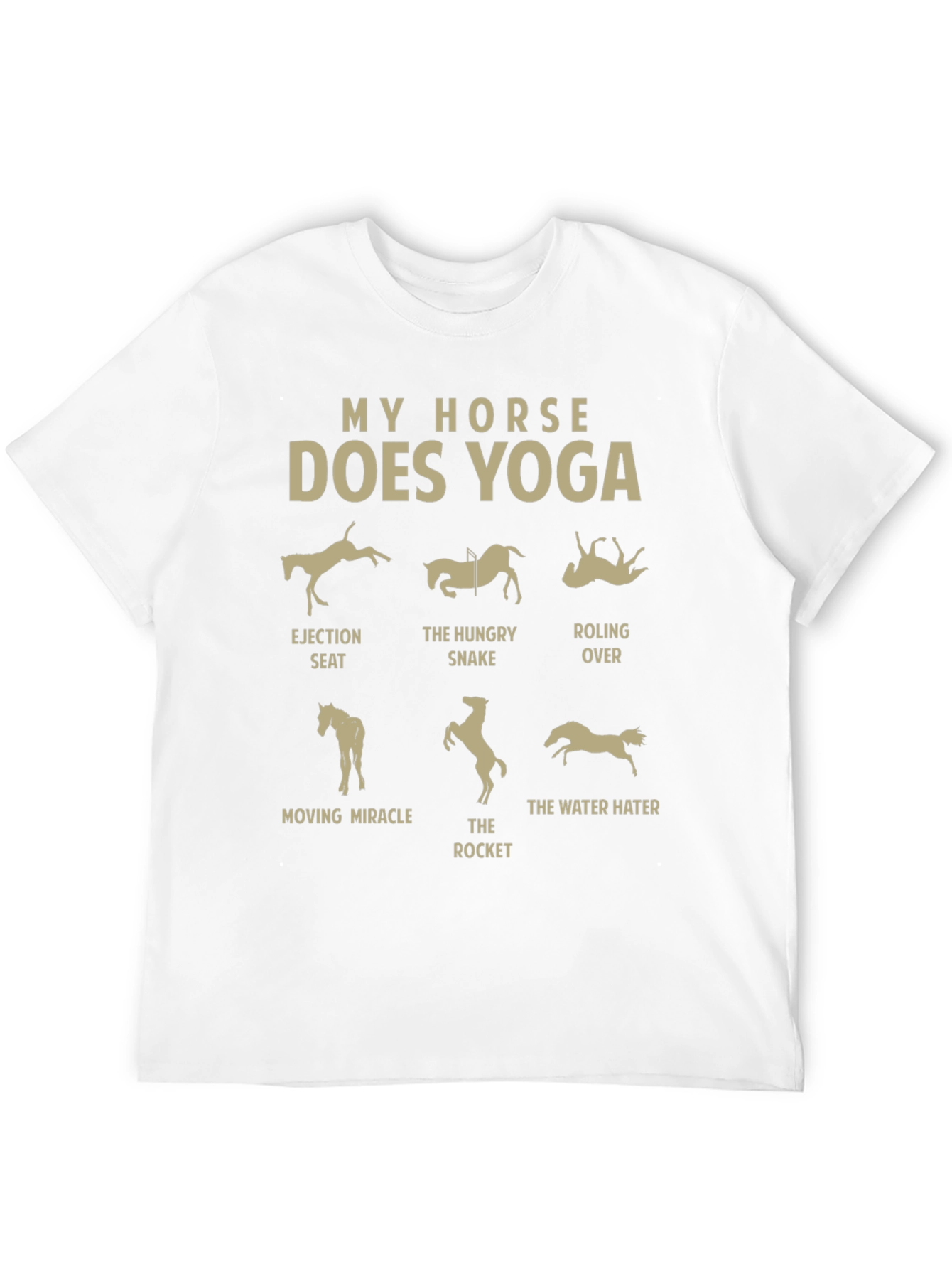 My Horse Does Yoga T-Shirt: Equestrian Funny Tee