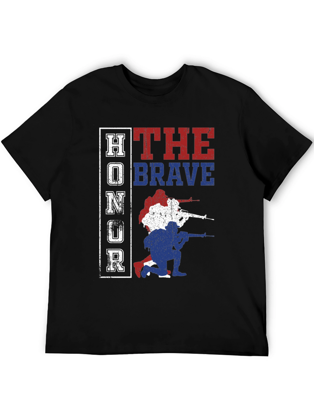Honor the Brave Patriotic Graphic T-Shirt