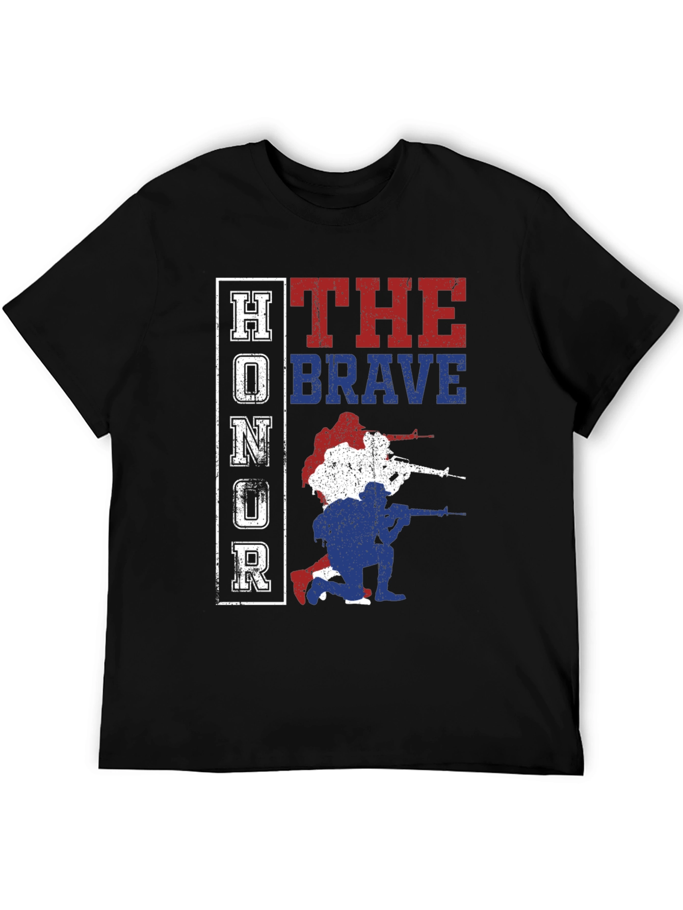Honor the Brave Patriotic Graphic T-Shirt